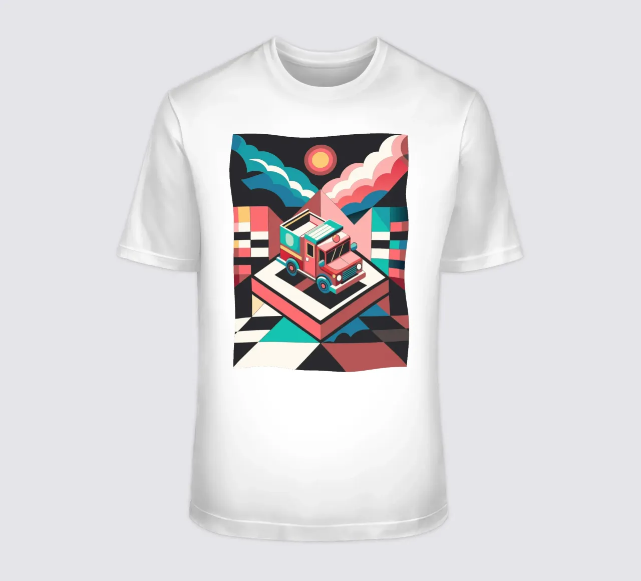 camion dei pompieri vettoriale t-shirt da Elfath