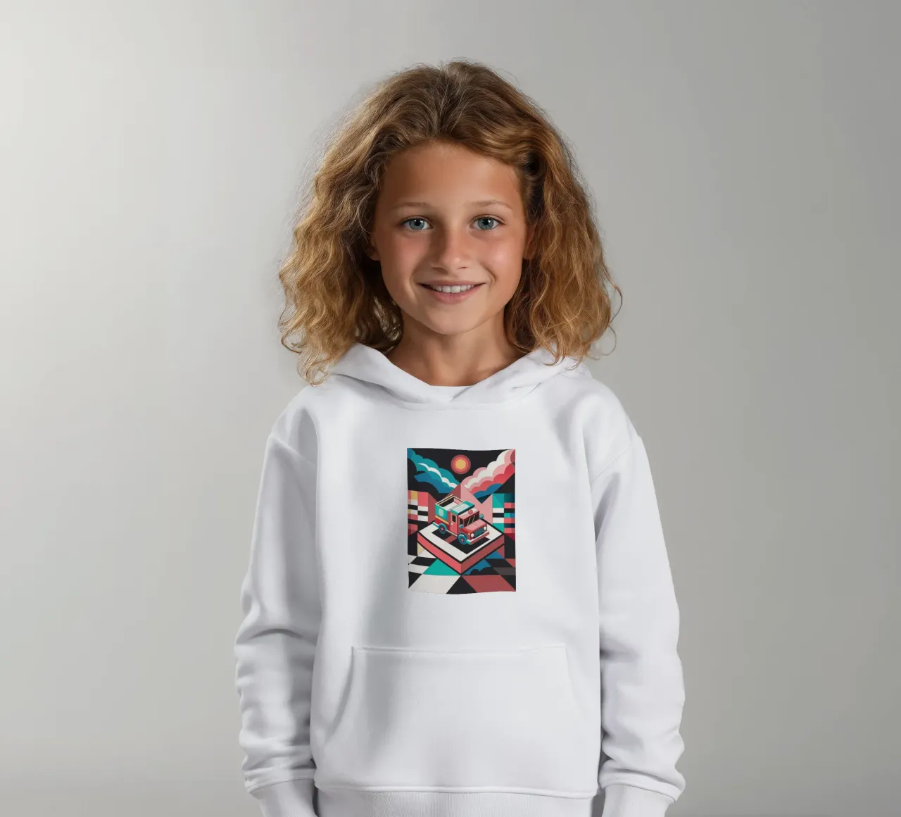 feuerwehrauto vektor Kinder Hoodie von Elfath