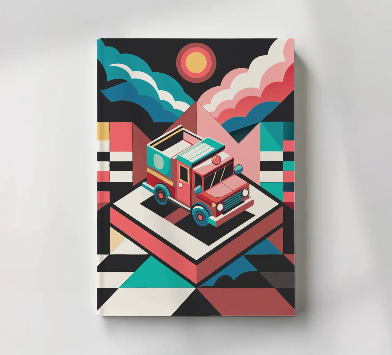 fire truck vector notebook by Elfath