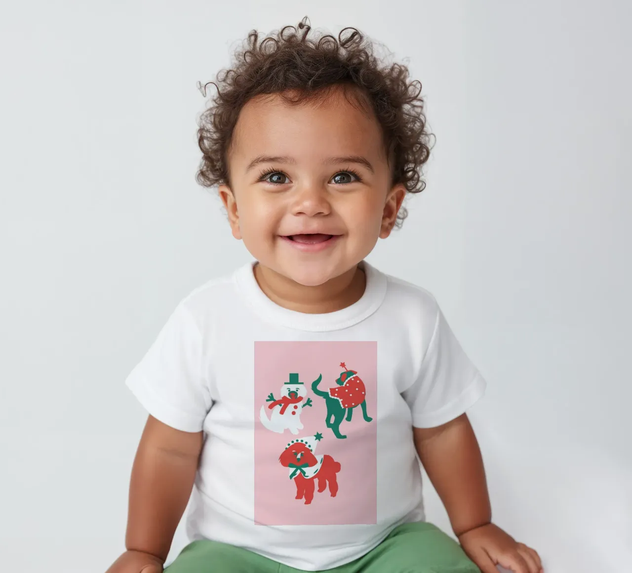 Jingle Paws baby t-shirt by Mariery Young