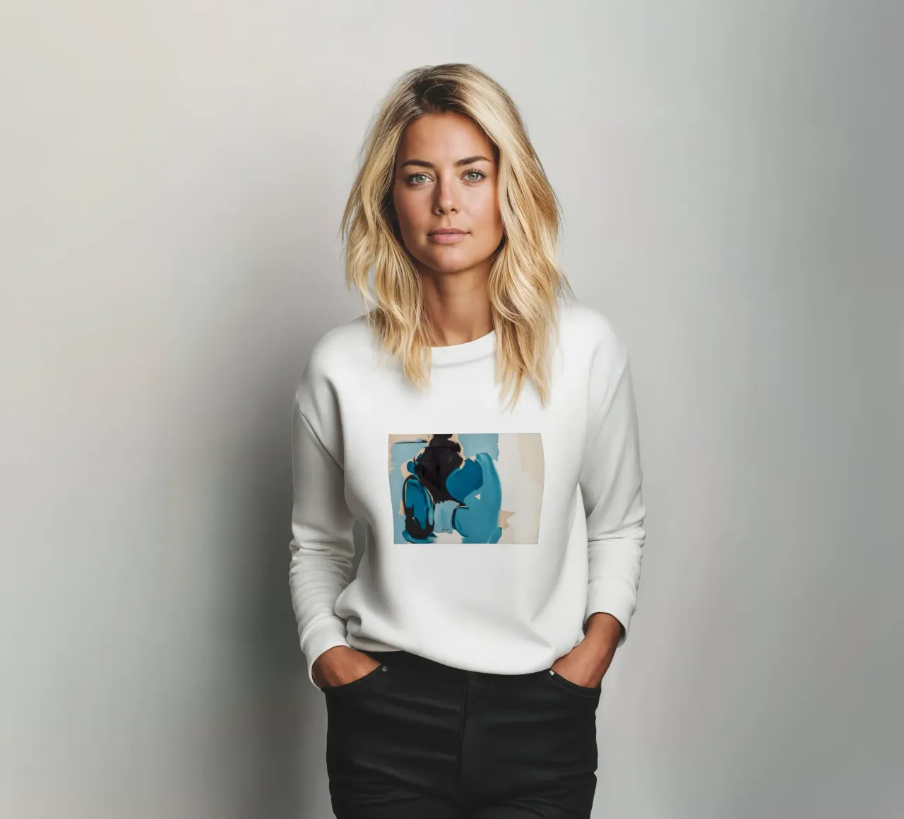 Azure Fragment Collision sweatshirt by Dream Spectrum