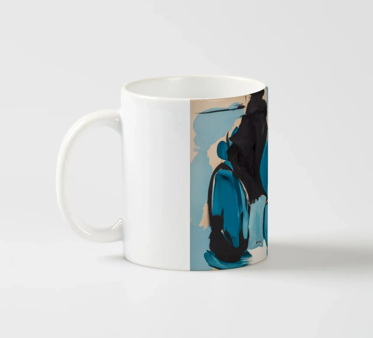 Azure Fragment Collision ceramic mug by Dream Spectrum
