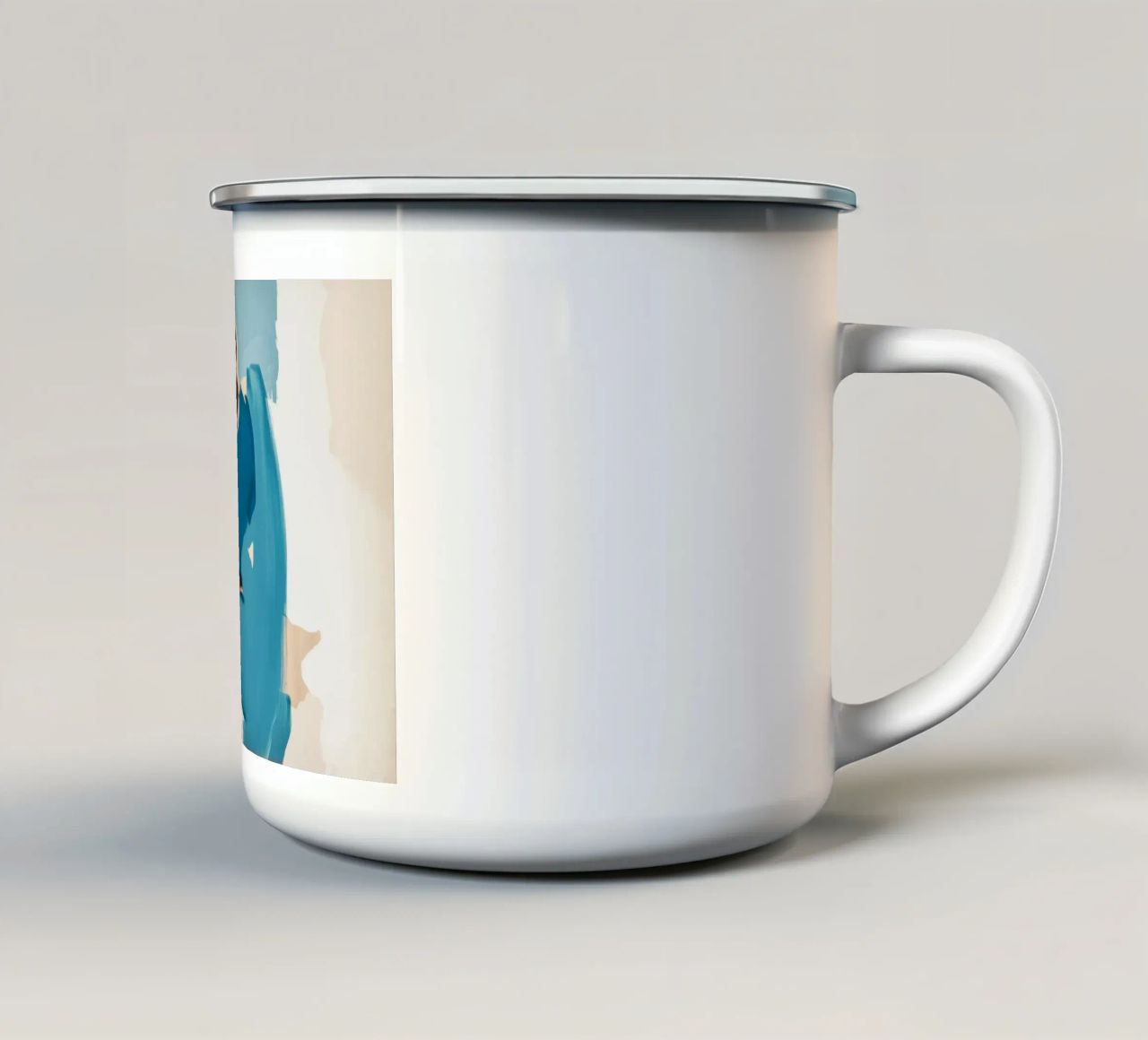 Collisione di frammenti di azzurro tazza in smalto da Dream Spectrum