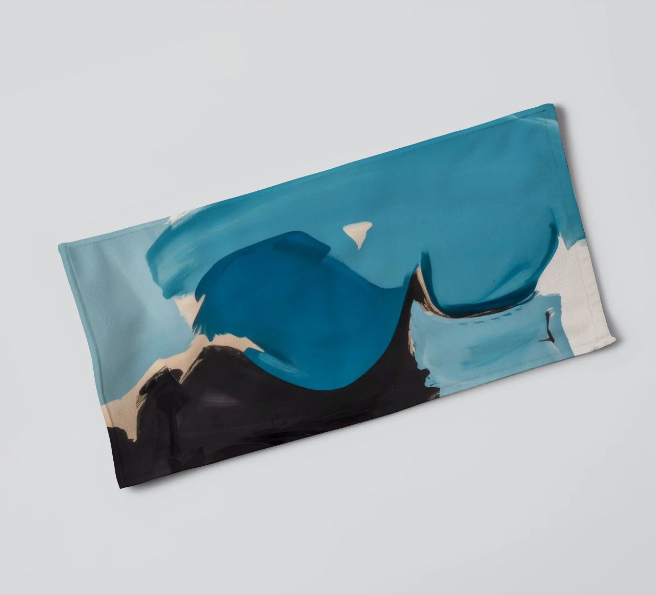 Azure Fragment Collision towel by Dream Spectrum