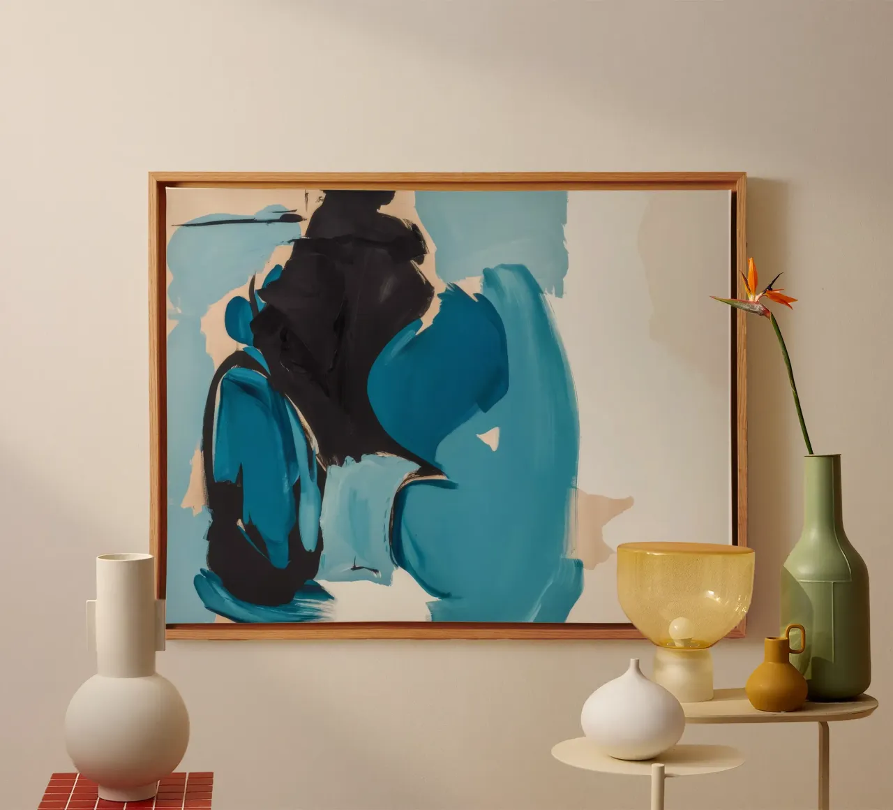 Azure Fragment Collision toile avec Caisse américaine de Dream Spectrum