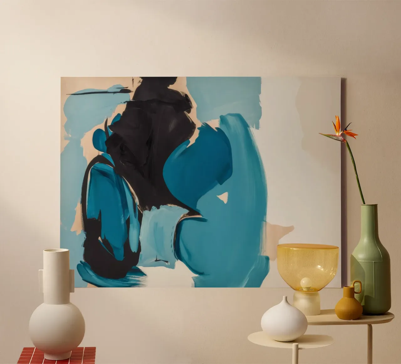 Azure Fragment Collision toile avec Caisse américaine de Dream Spectrum