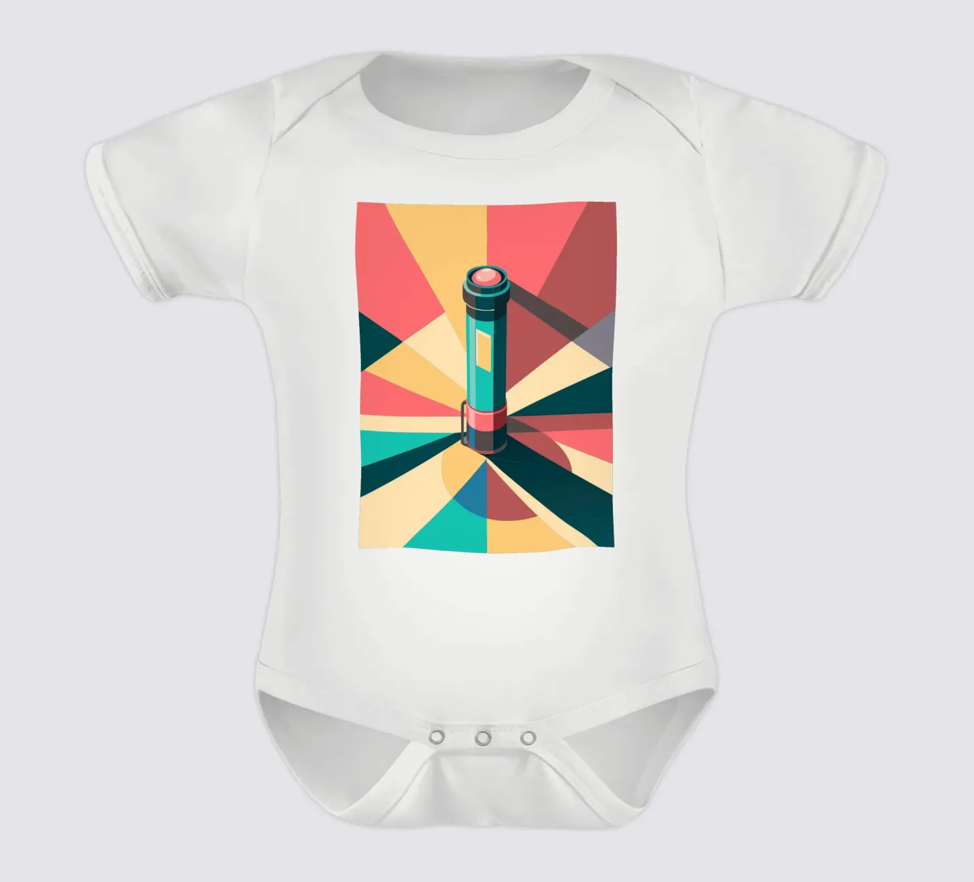 flashlight vector Kurzarm Babybody von Elfath
