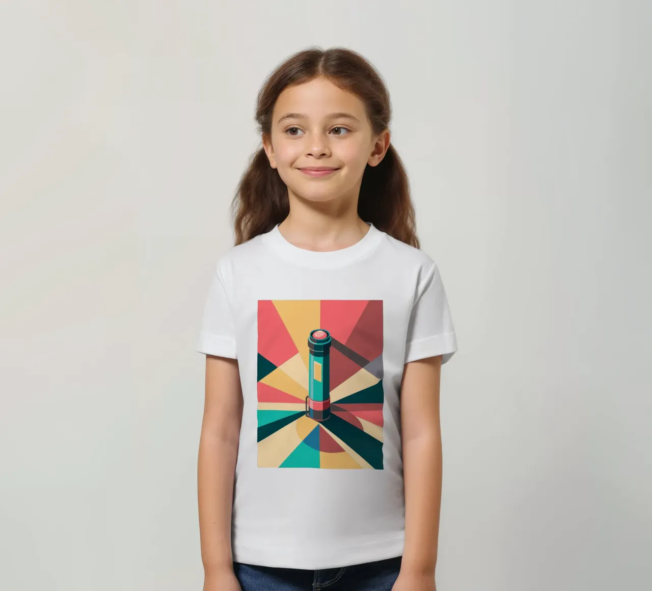 flashlight vector Kinder T-Shirt von Elfath