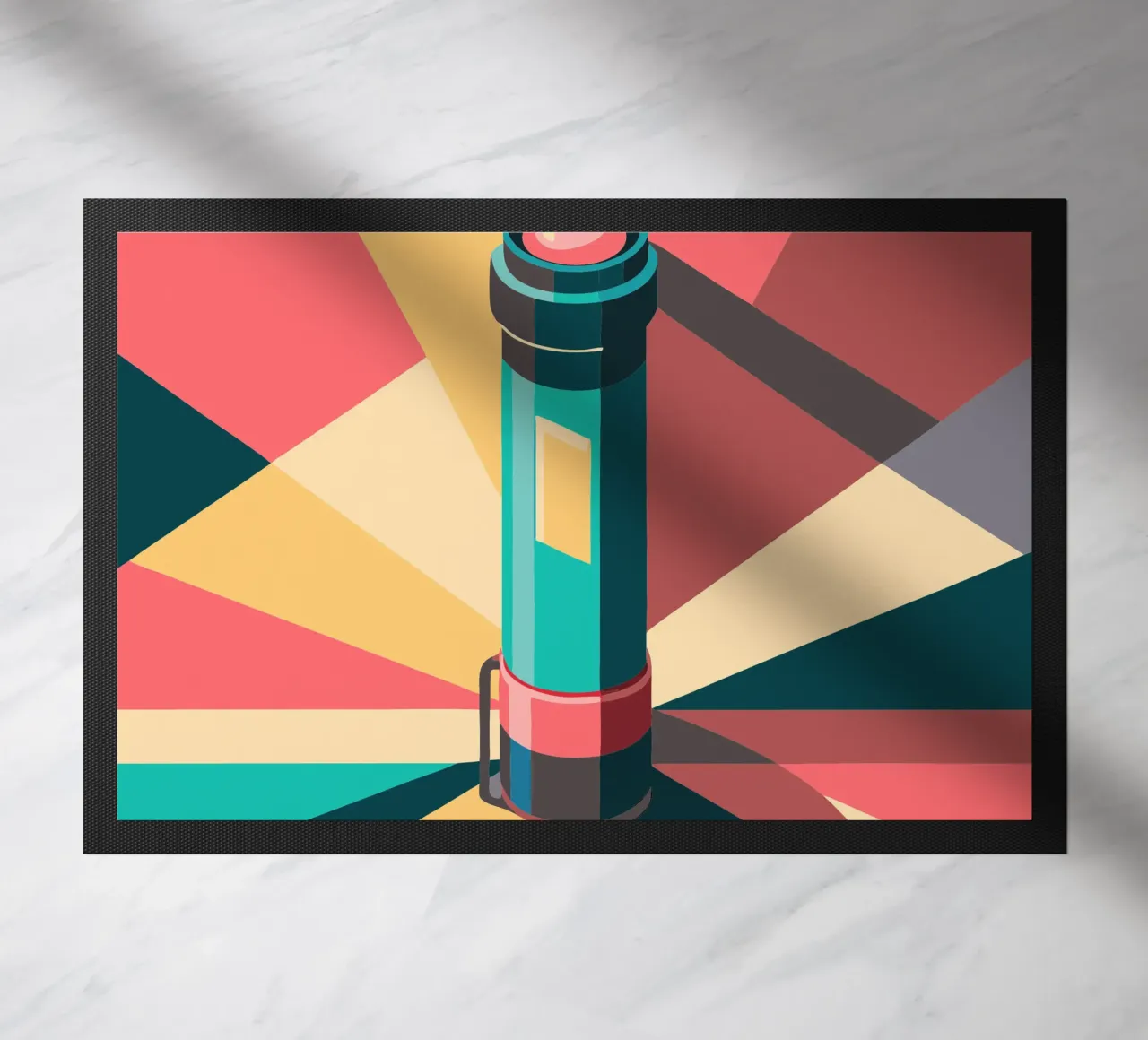 flashlight vector doormat by Elfath
