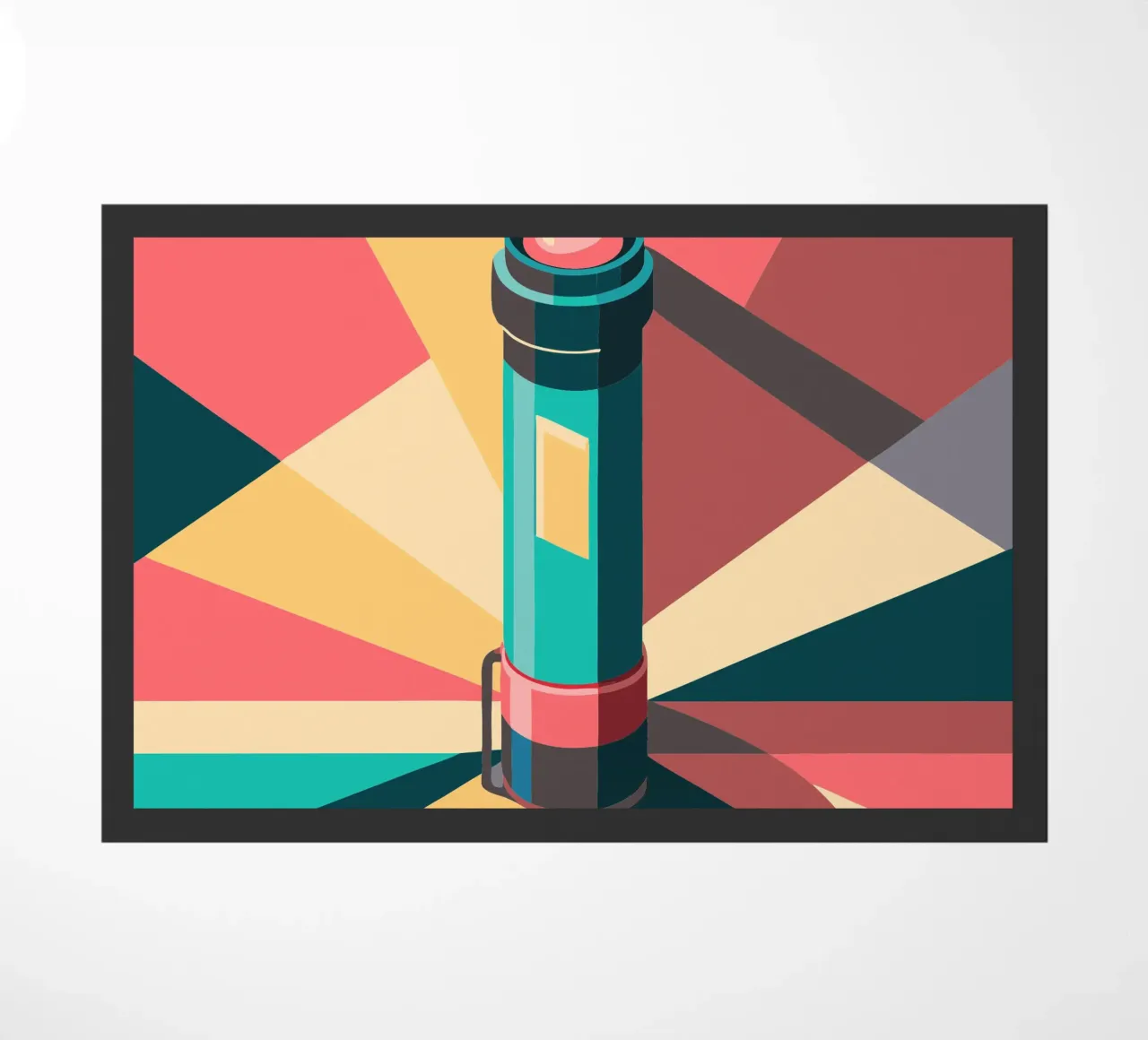 flashlight vector doormat by Elfath