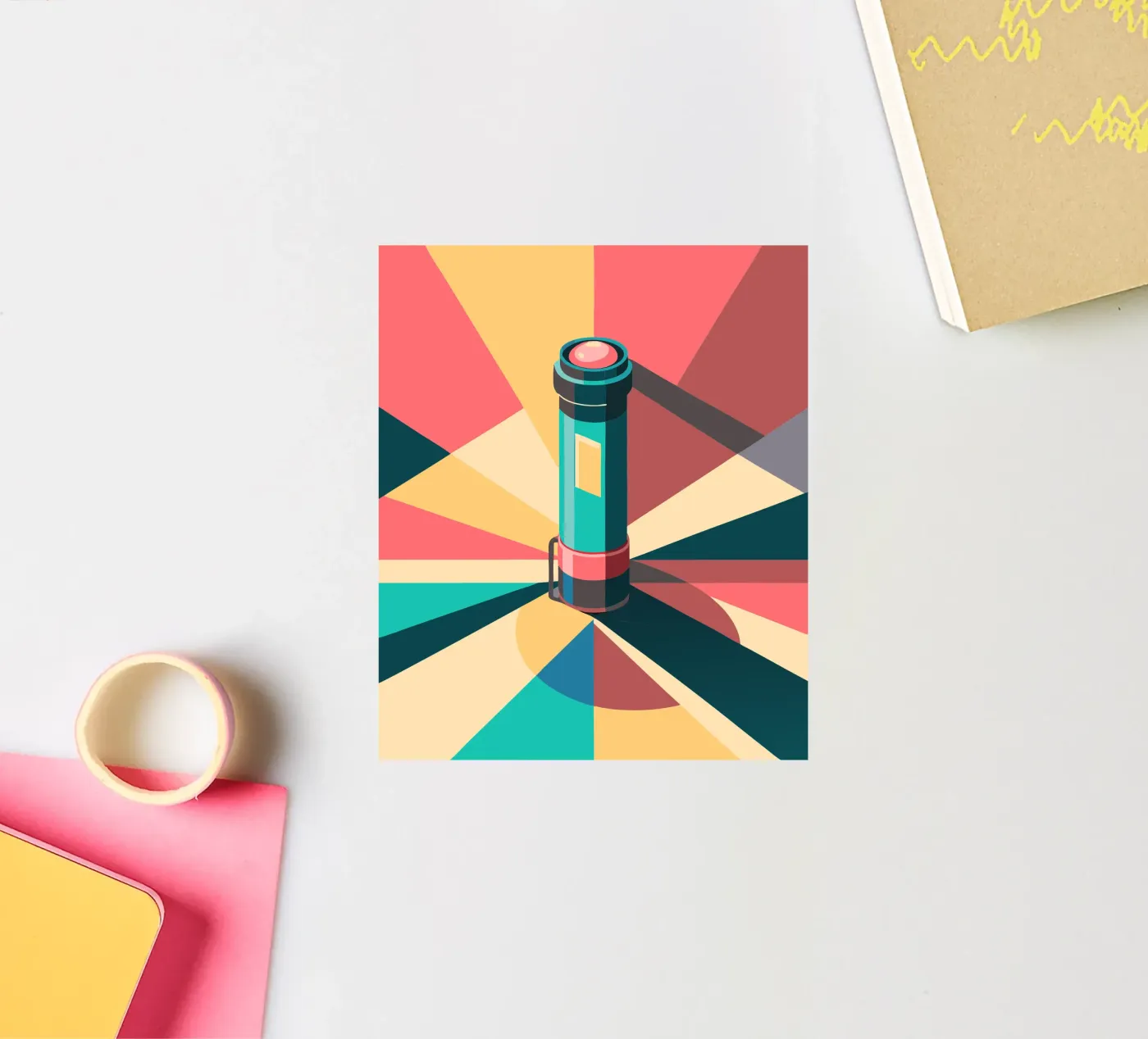 flashlight vector sticker by Elfath