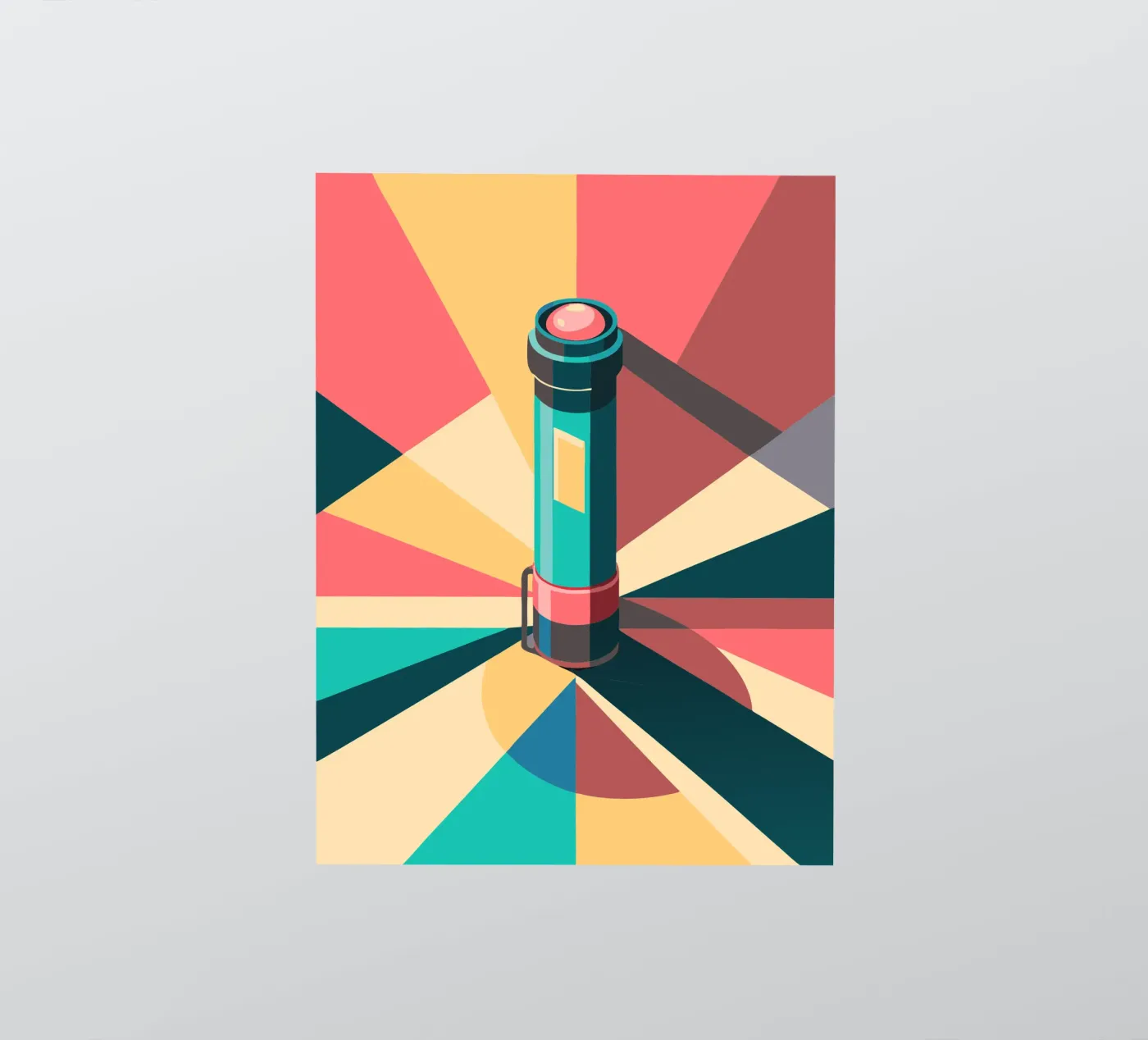 flashlight vector sticker by Elfath