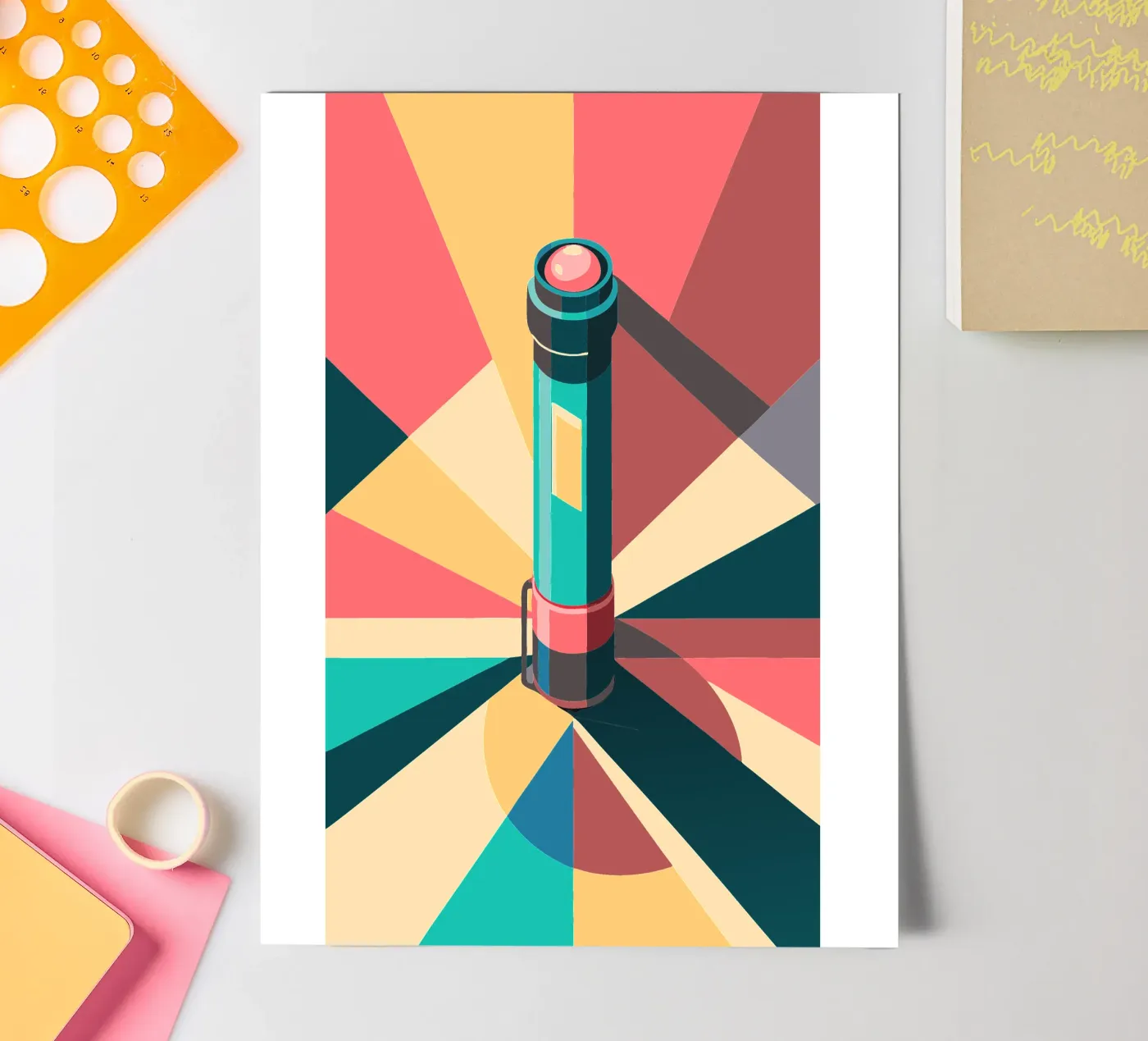 torcia vettoriale foglio adesivo da Elfath