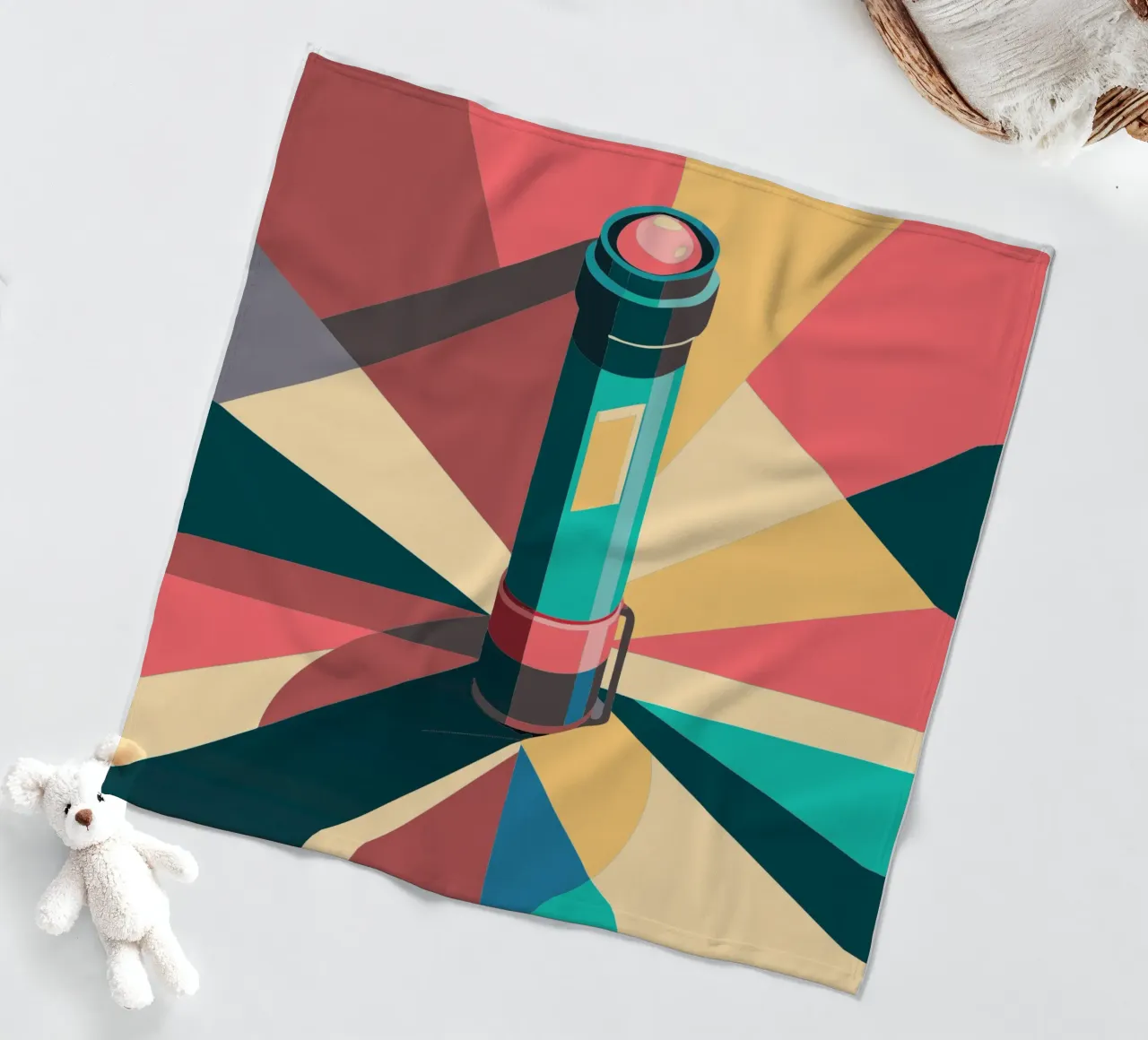 flashlight vector fleece blanket by Elfath