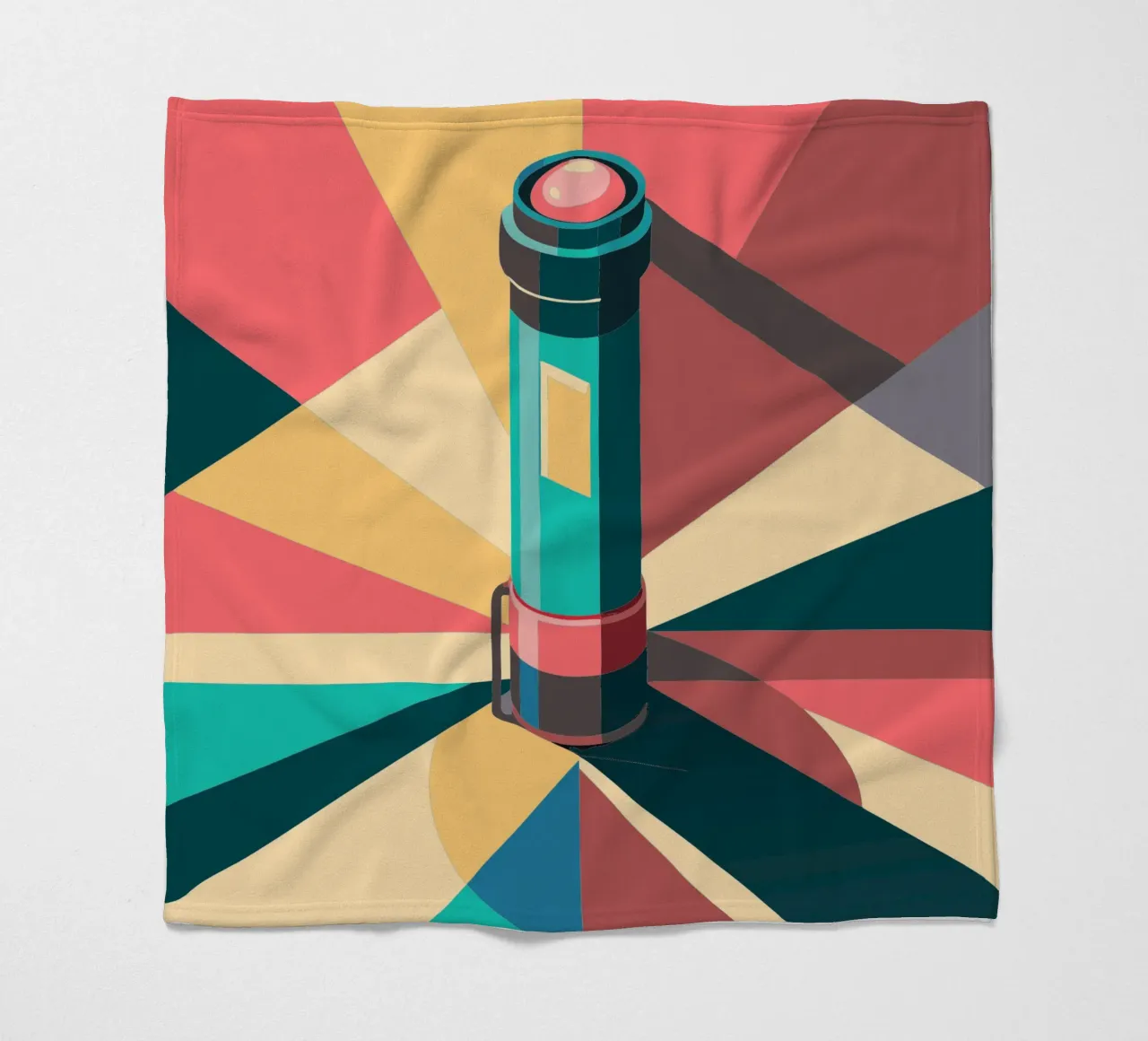 flashlight vector fleece blanket by Elfath