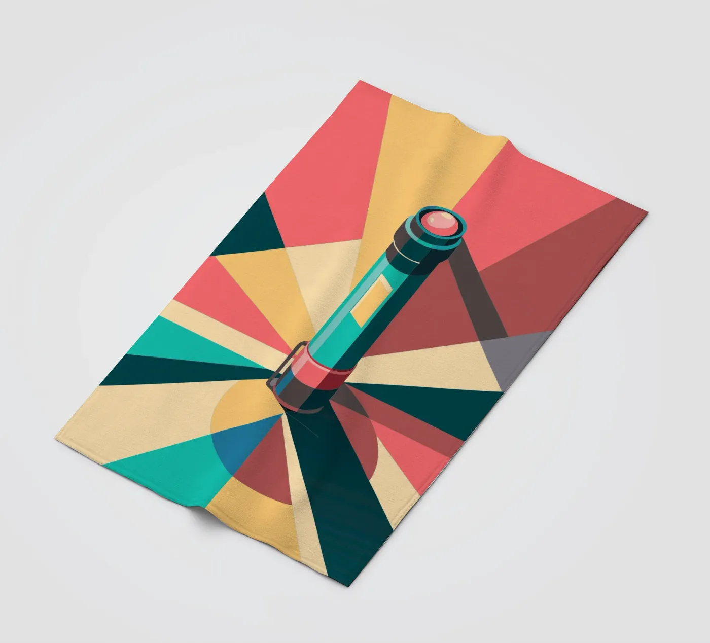 flashlight vector fleece blanket by Elfath