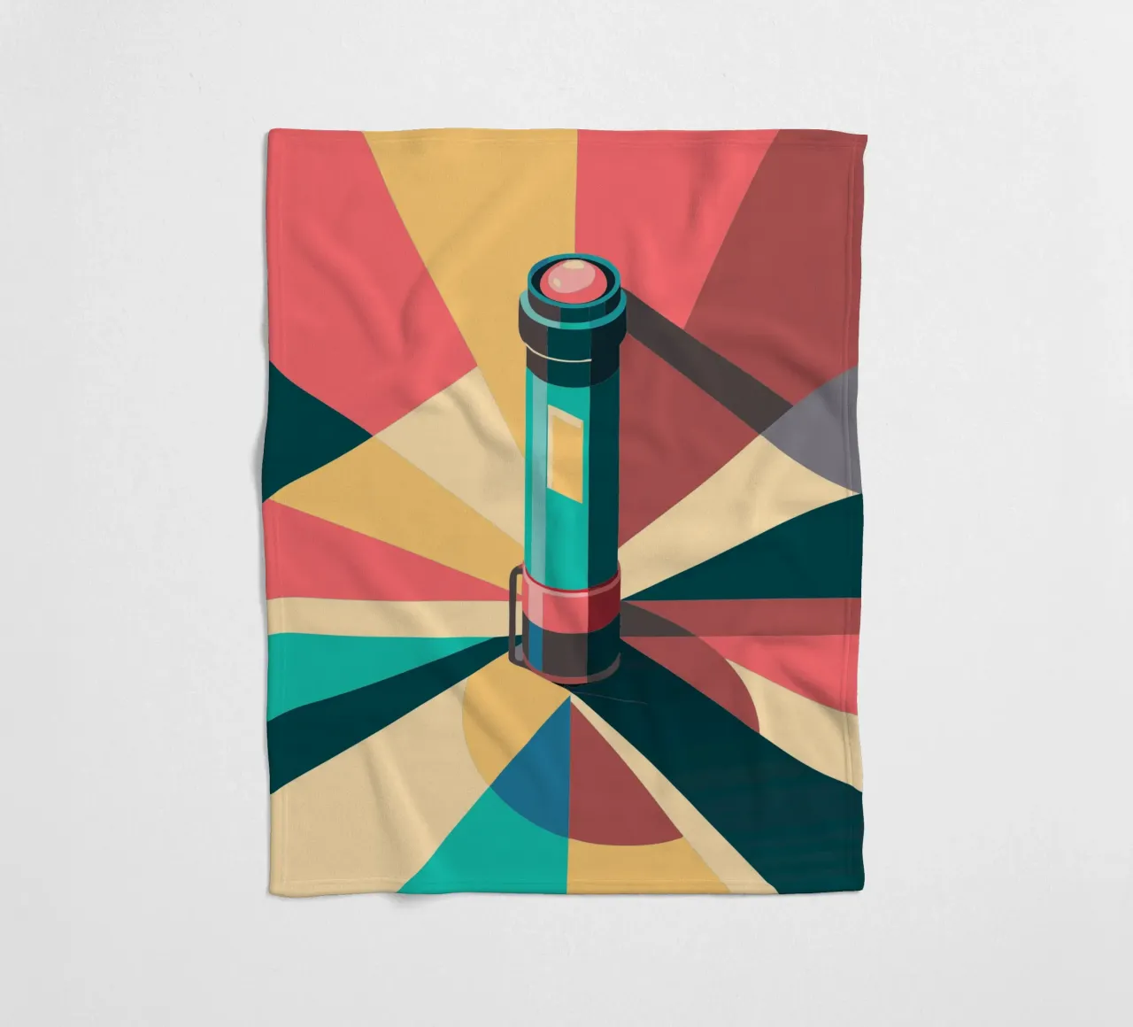 flashlight vector fleece blanket by Elfath