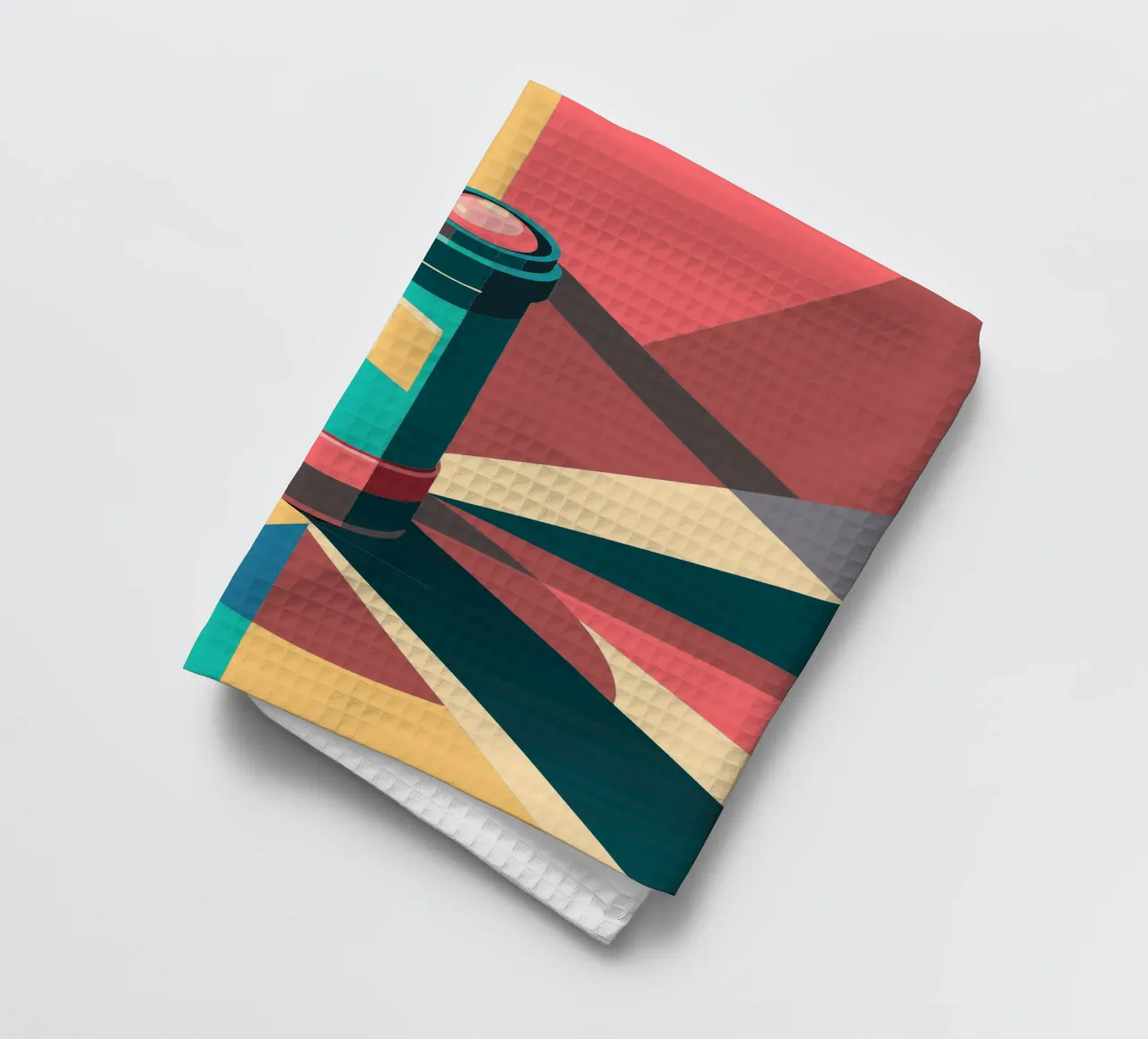 flashlight vector tea towel by Elfath