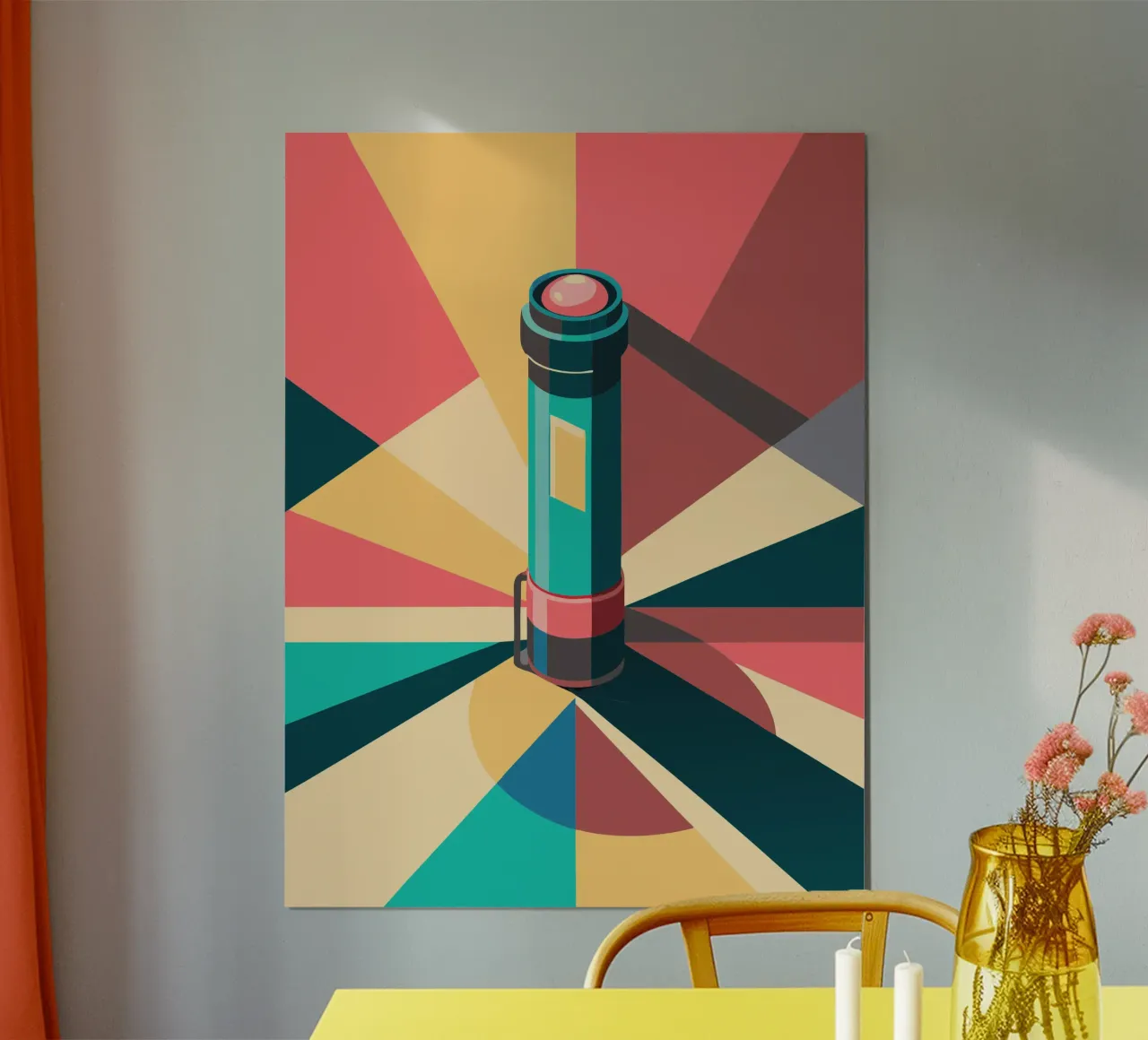 flashlight vector poster by Elfath