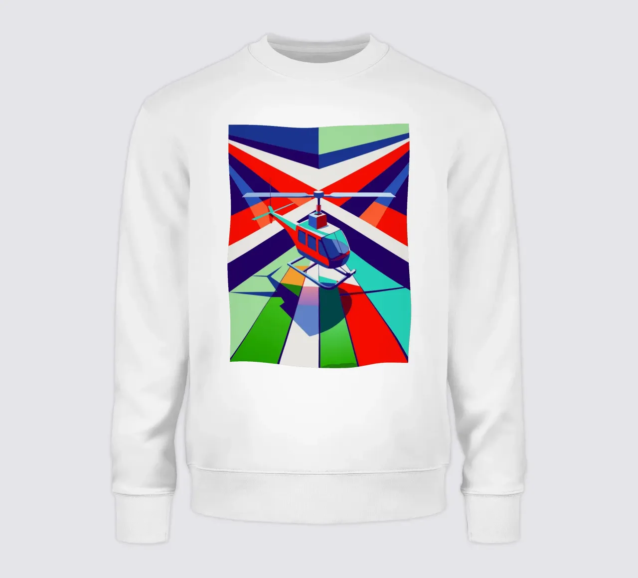 hellicopter vector sweatshirt by Elfath