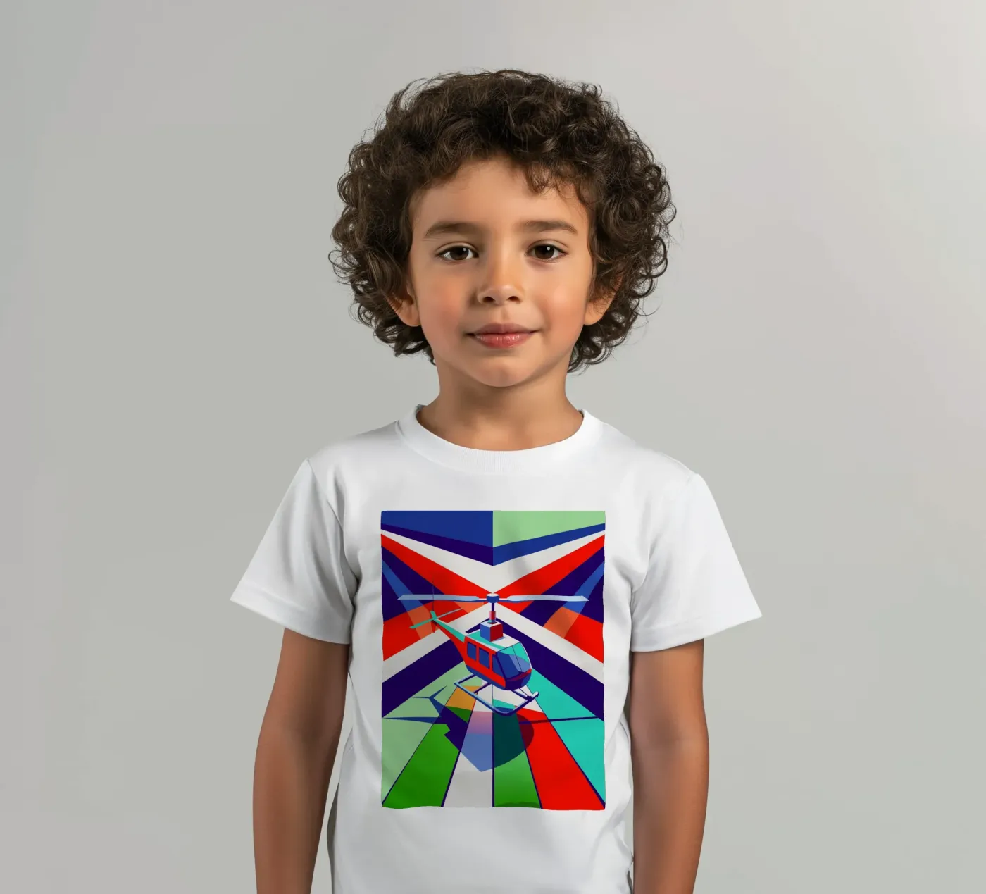 hellicopter vector kids t-shirt by Elfath