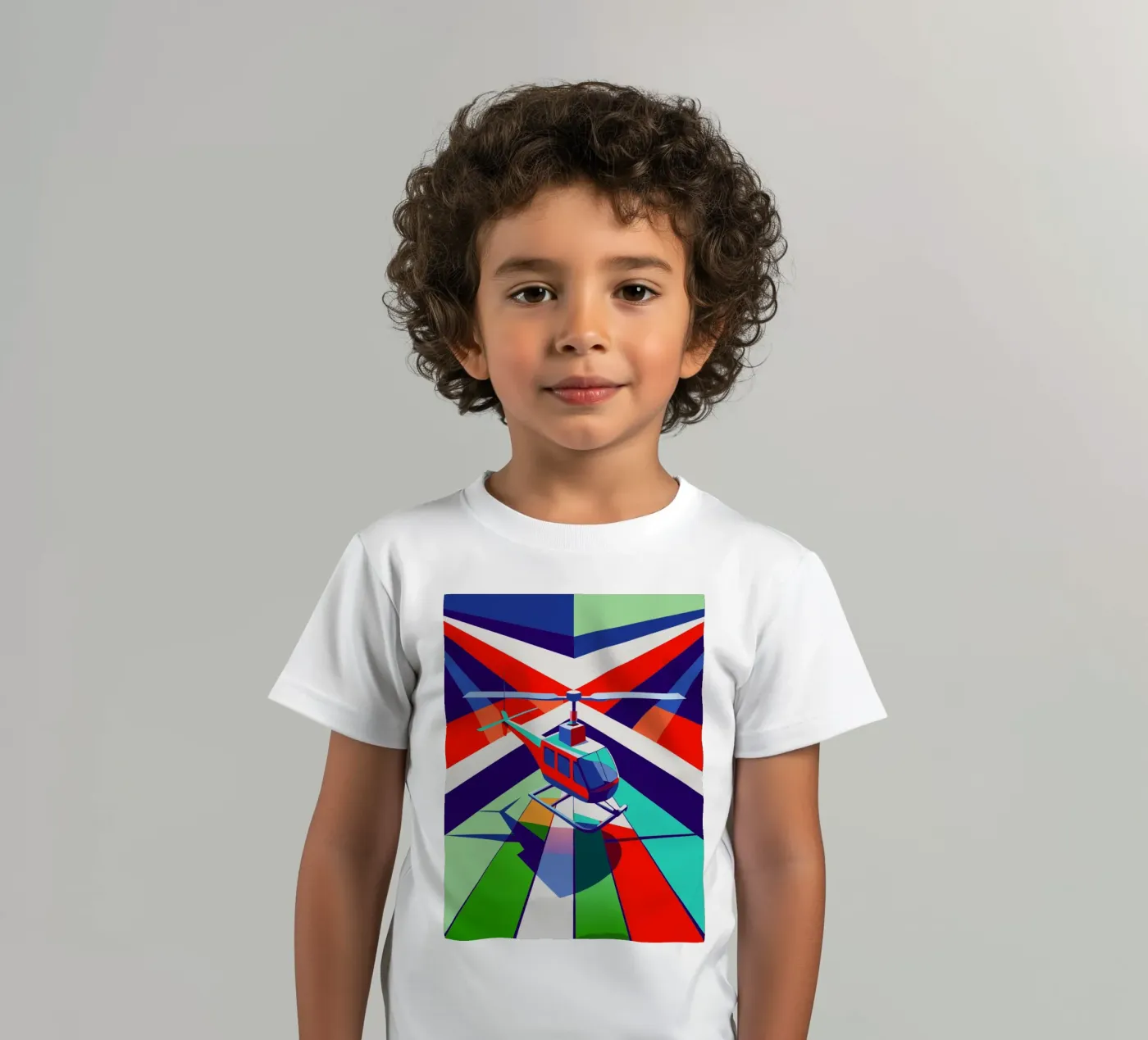 hellicopter vector kids t-shirt by Elfath