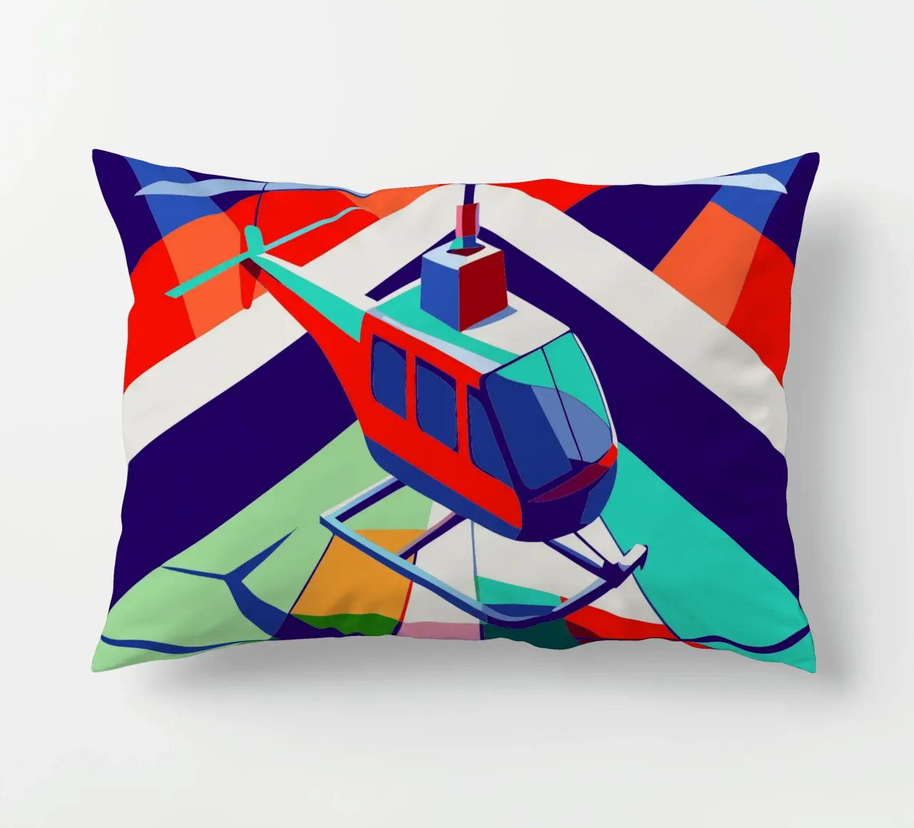 hellicopter vector decorative cushion by Elfath