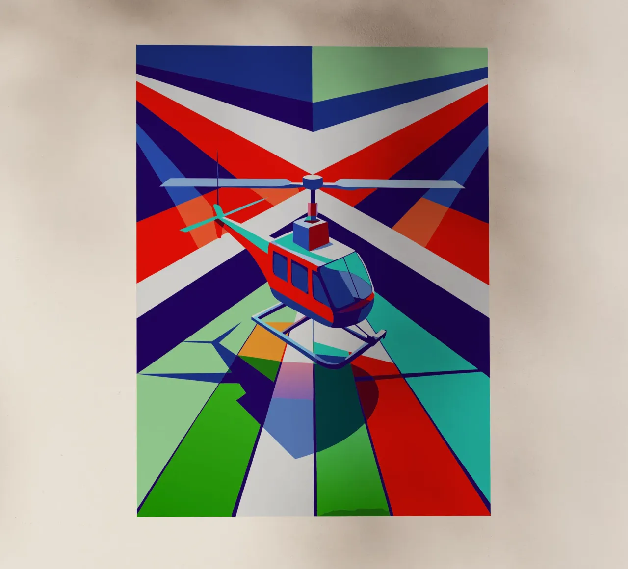 vettore elicottero pellicola backlit da Elfath