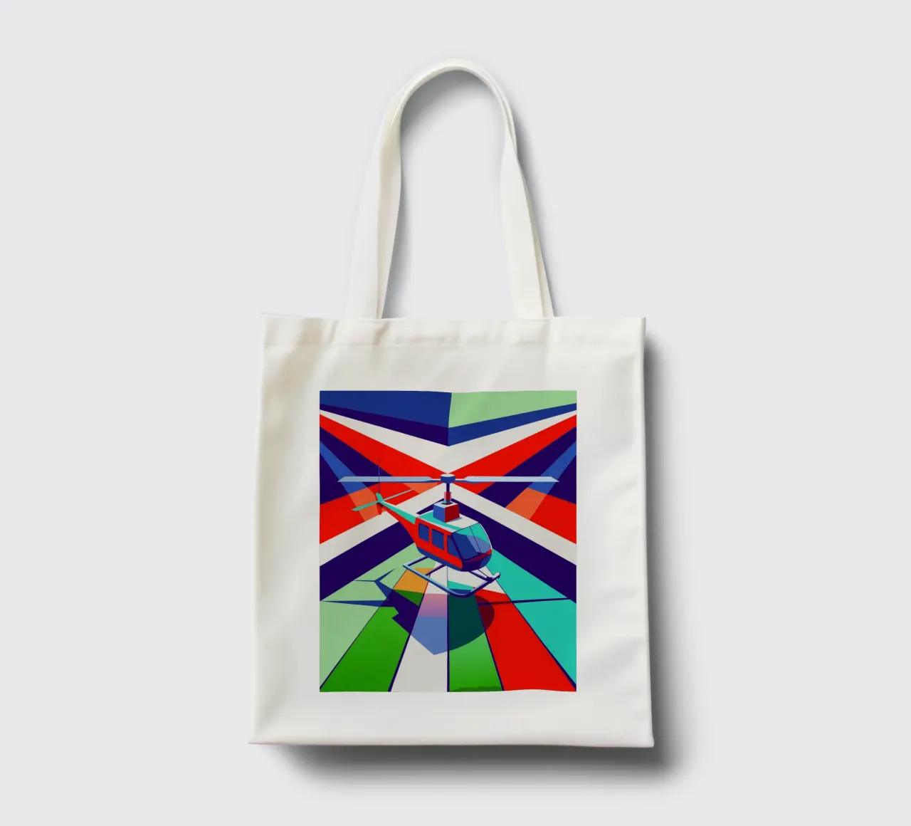hellicopter vector tote bag by Elfath