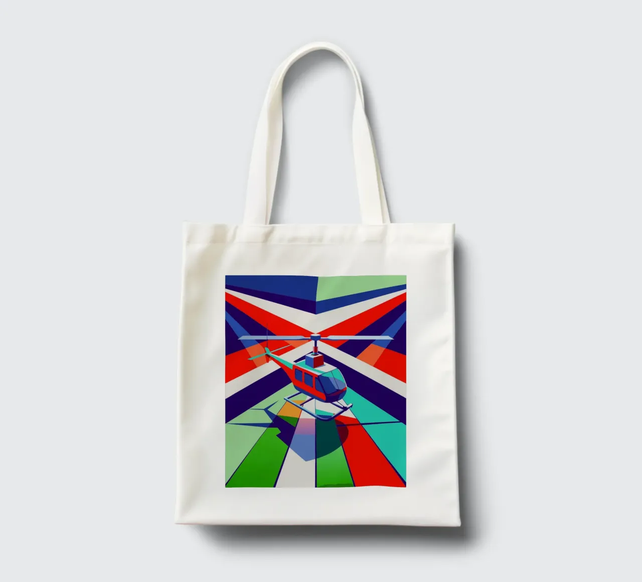 hellicopter vector tote bag by Elfath