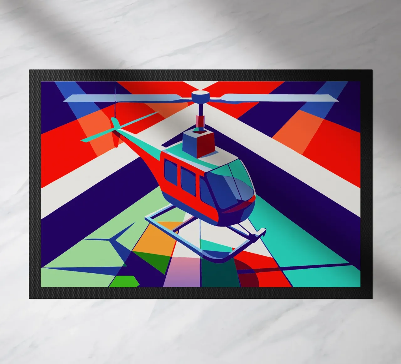 hellicopter vector doormat by Elfath