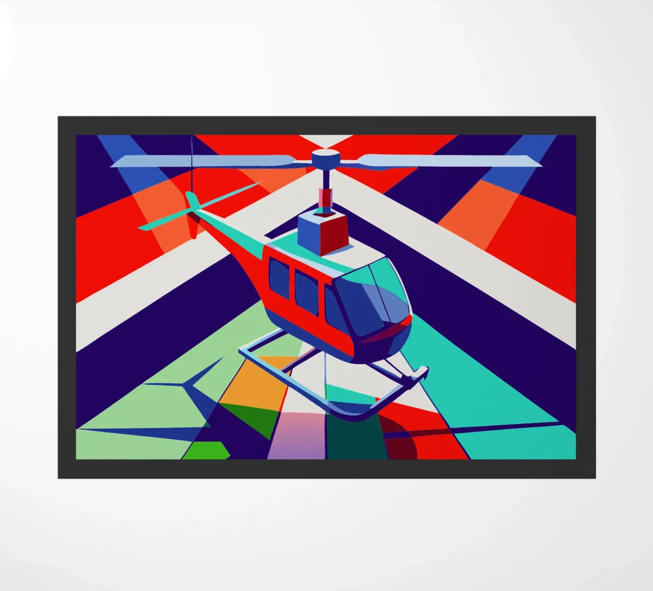 hellicopter vector doormat by Elfath