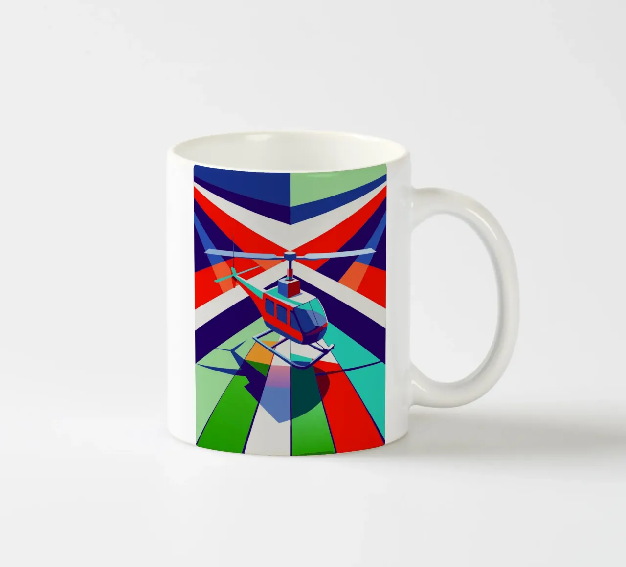hellicopter vector ceramic mug by Elfath