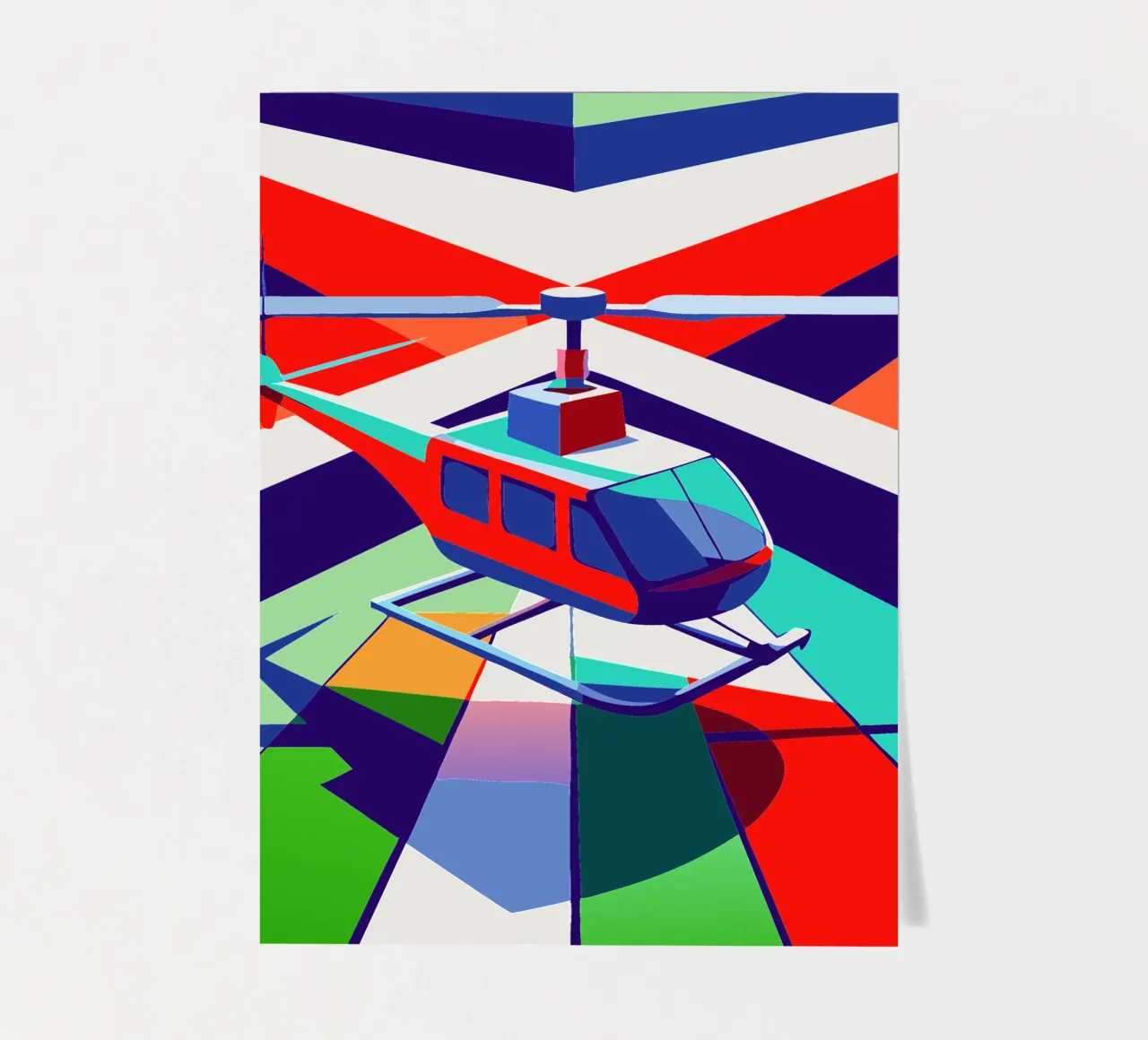 hellicopter vector sticker sheet by Elfath