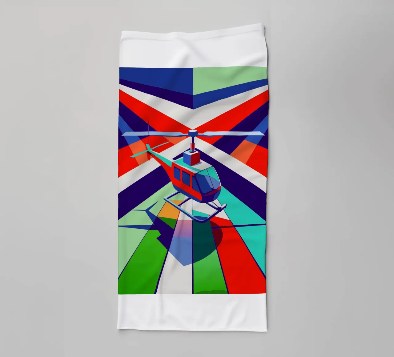 hellicopter vector towel by Elfath