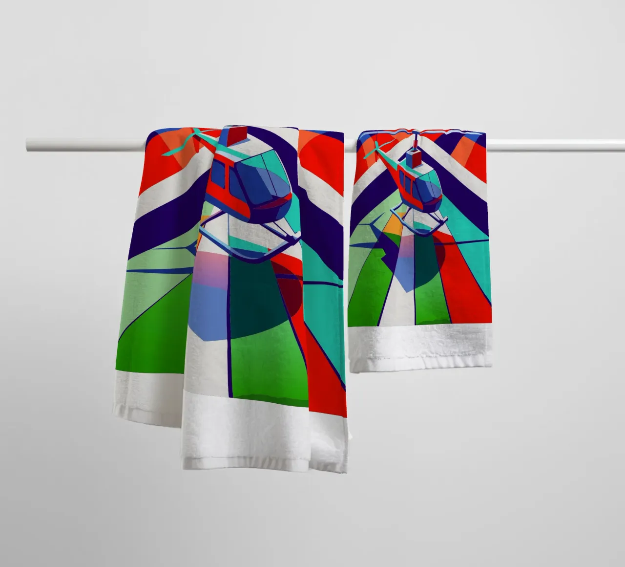 hellicopter vector towel by Elfath