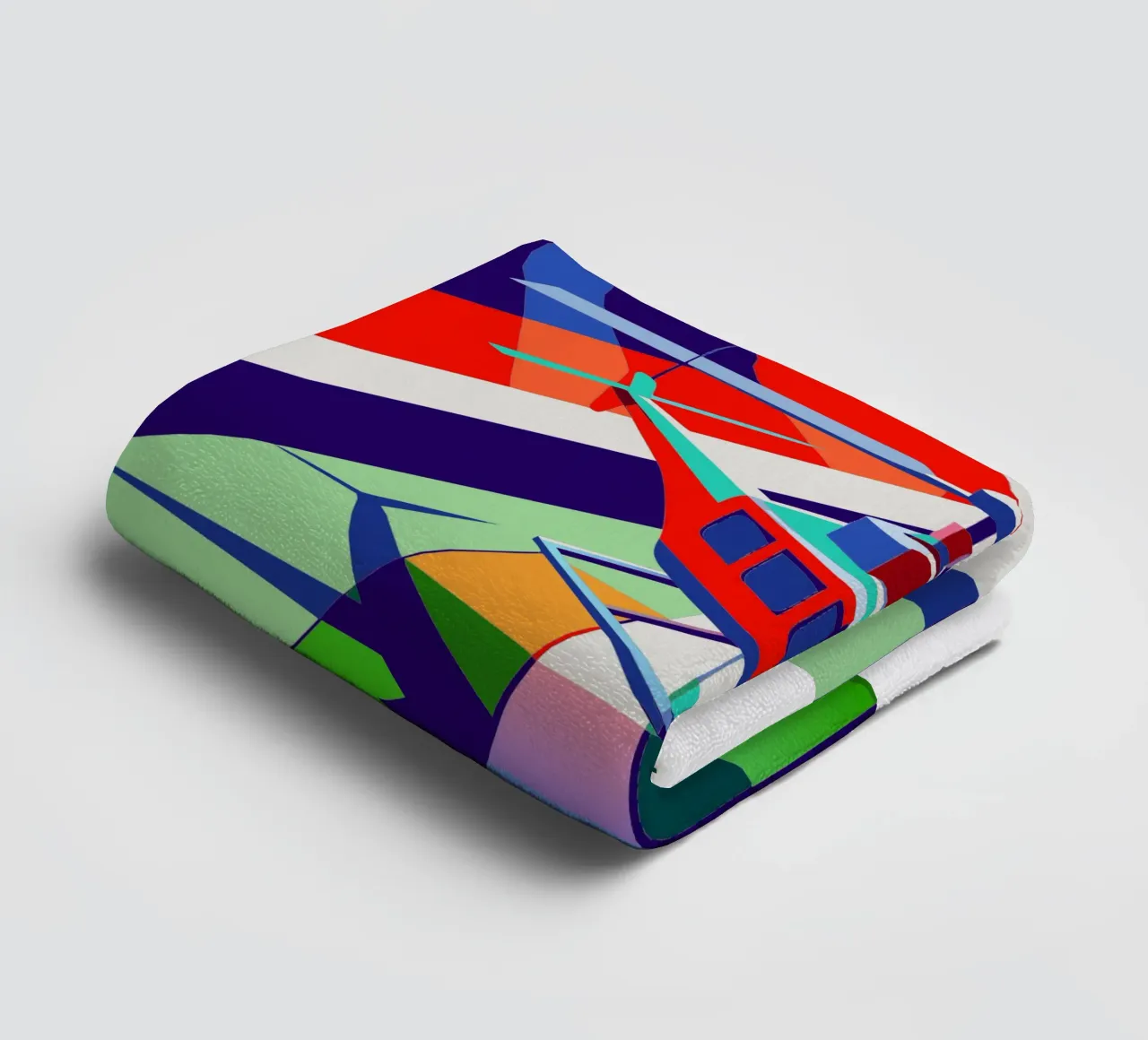 hellicopter vector towel by Elfath