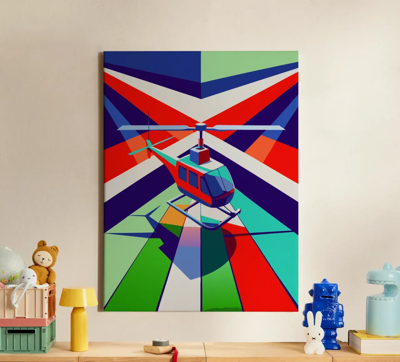 hellicopter vector canvas by Elfath