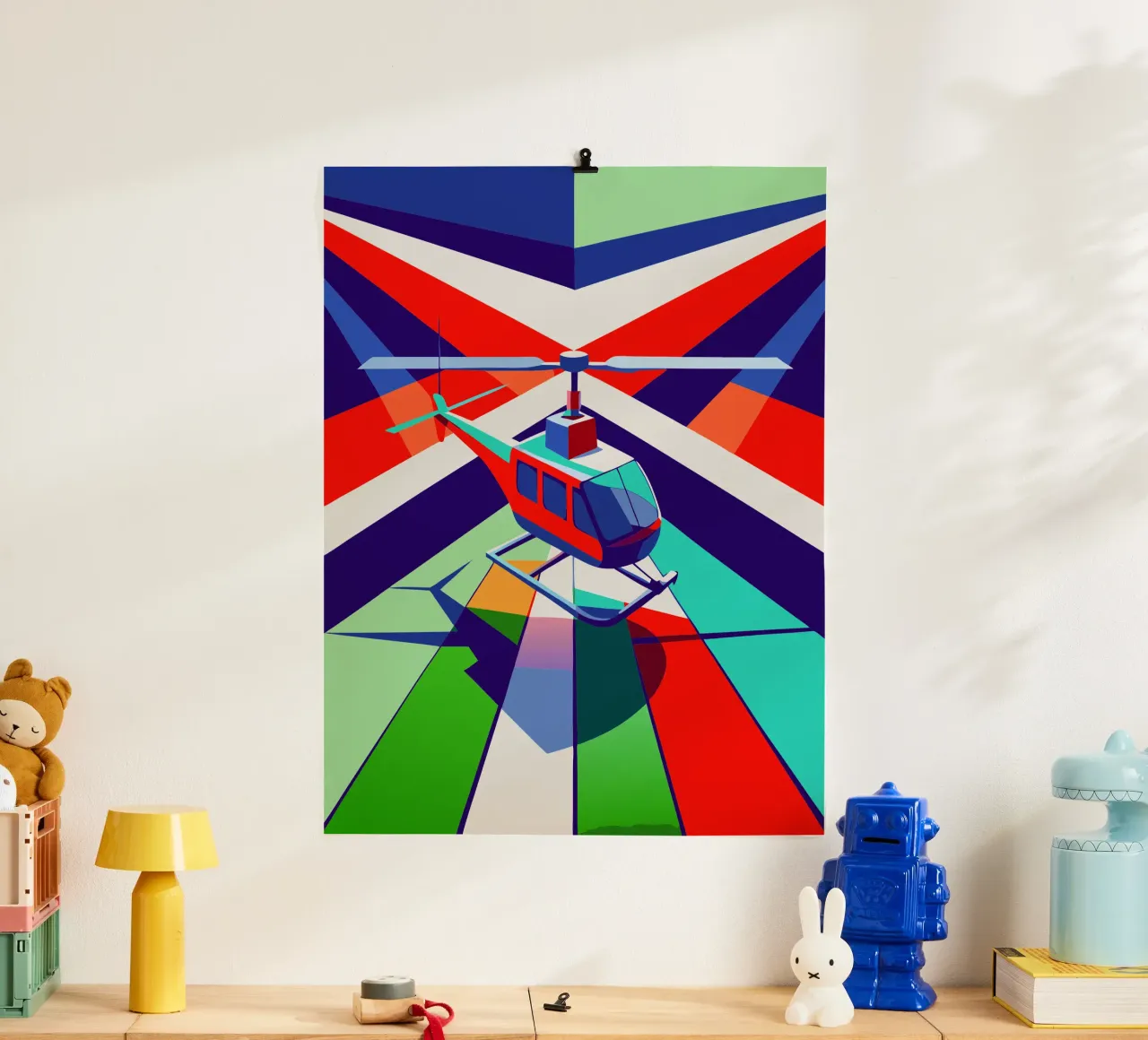 hellicopter vector poster by Elfath