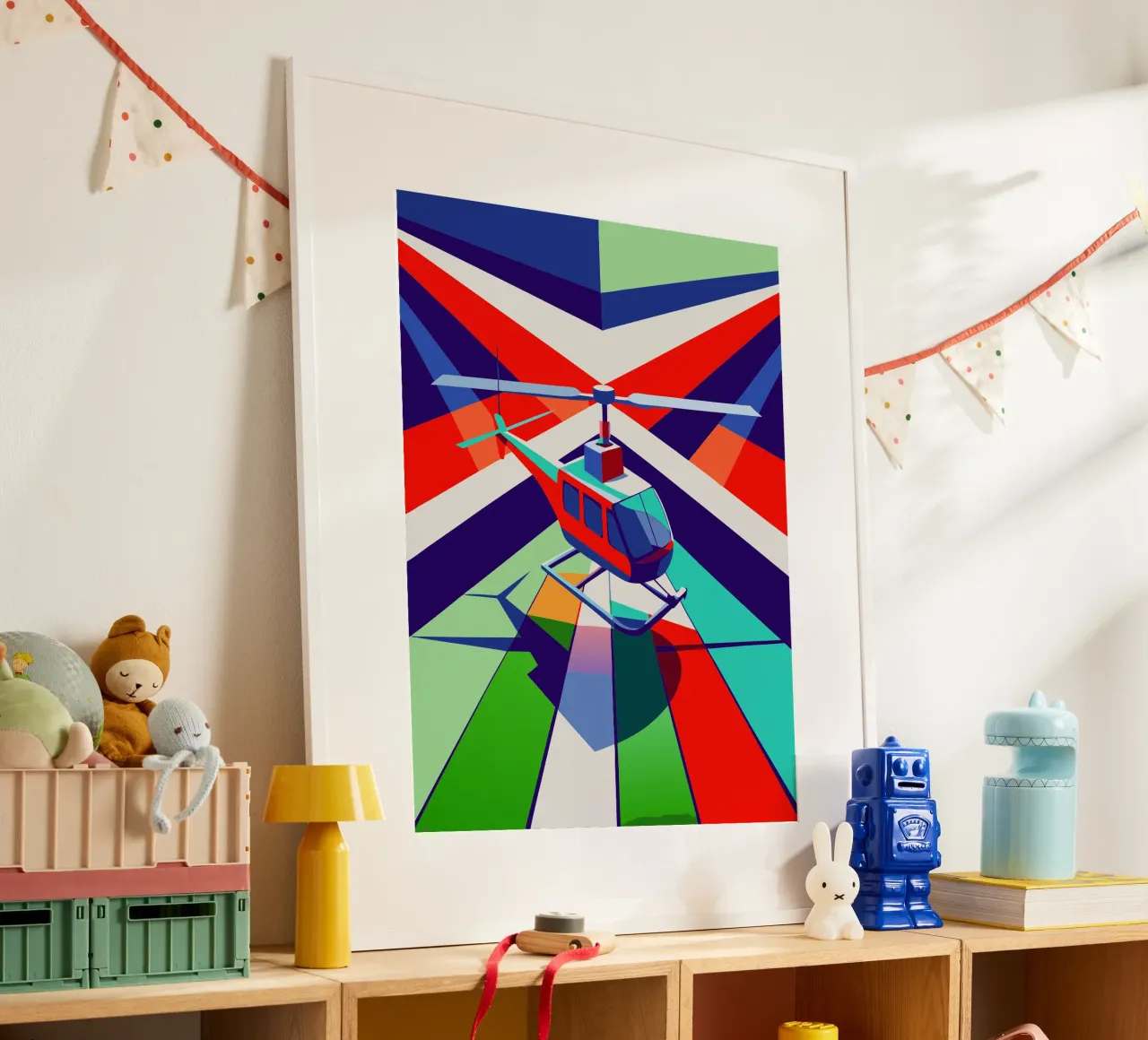 hellicopter vector poster by Elfath