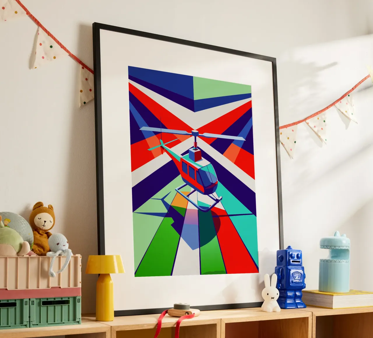 hellicopter vector poster by Elfath