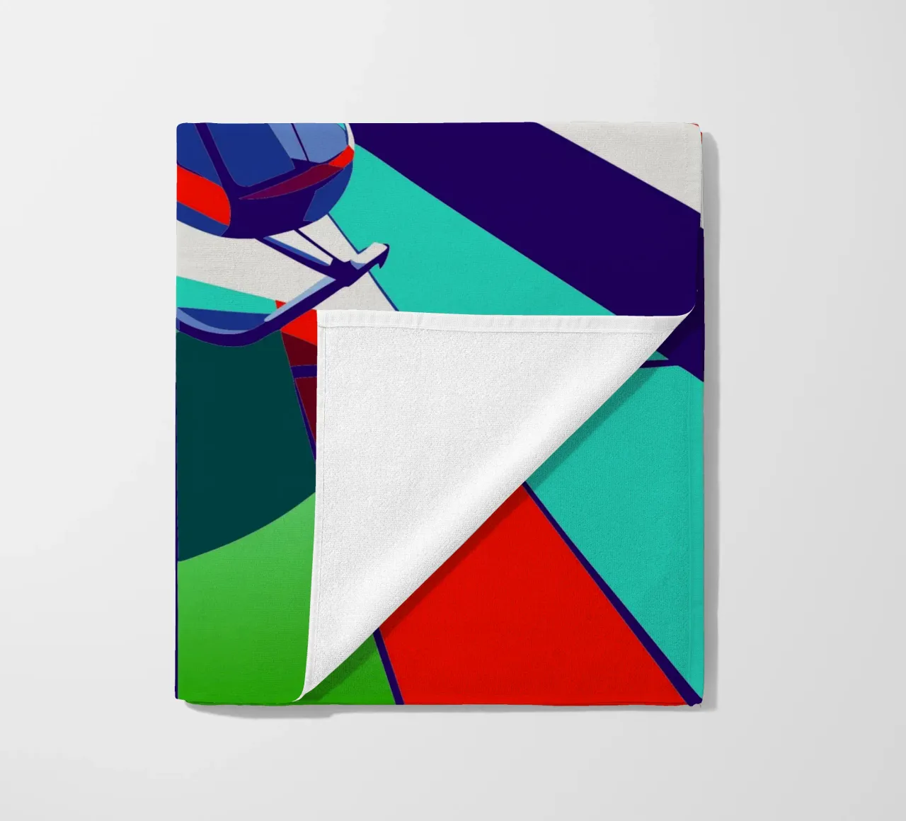 hellicopter vector beach towel by Elfath