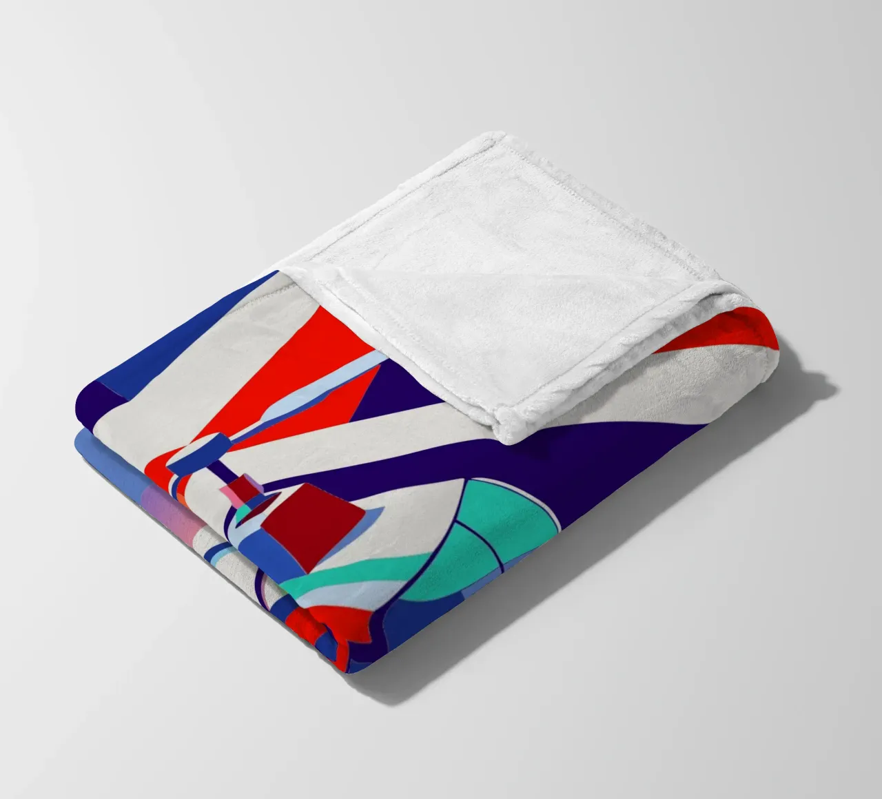 hellicopter vector fleece blanket by Elfath