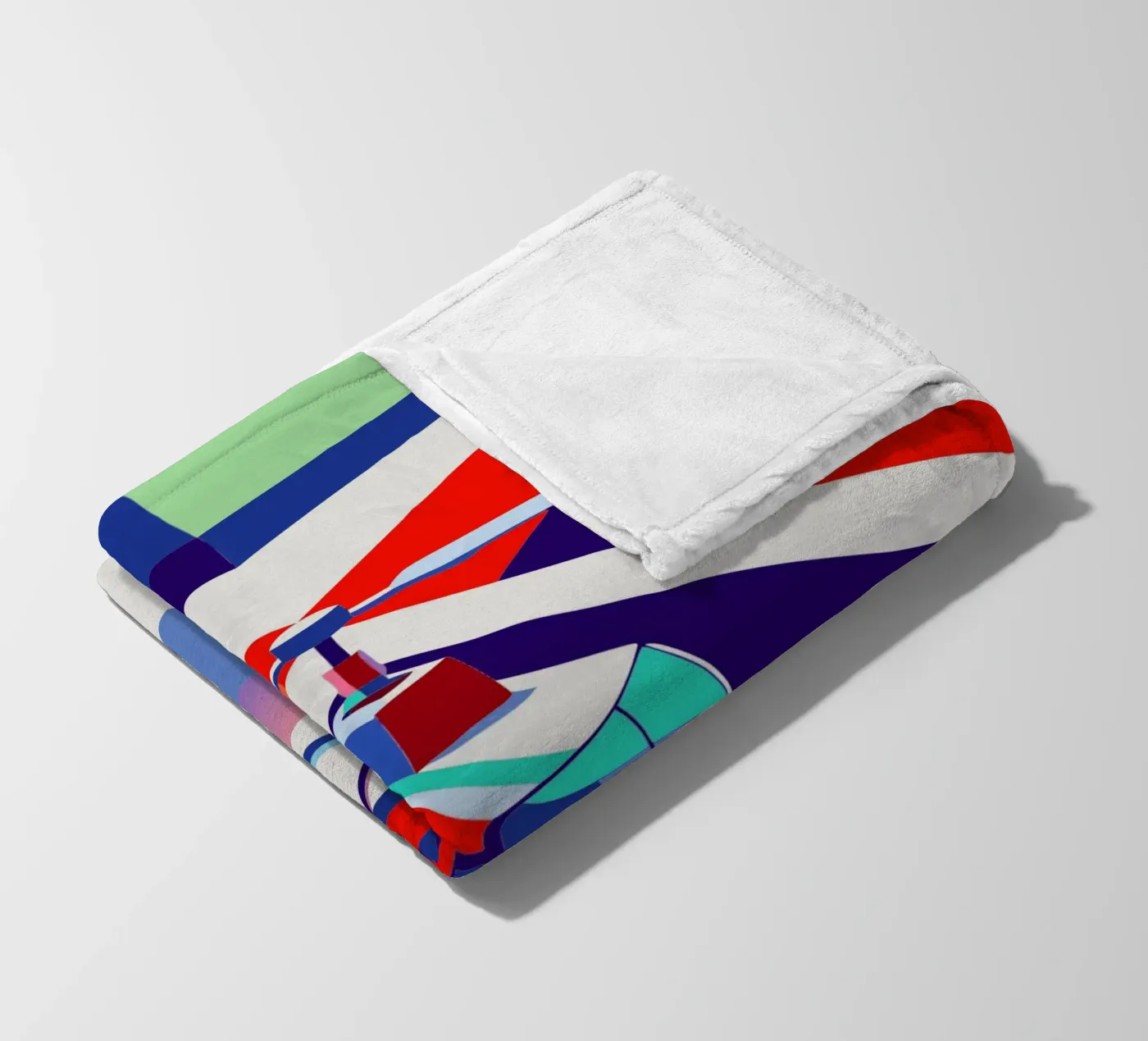 helikopter vector fleecedeken van Elfath