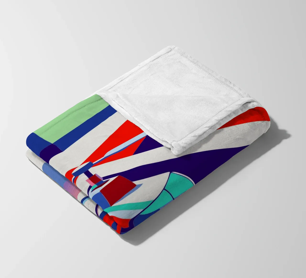 hellicopter vector fleece blanket by Elfath