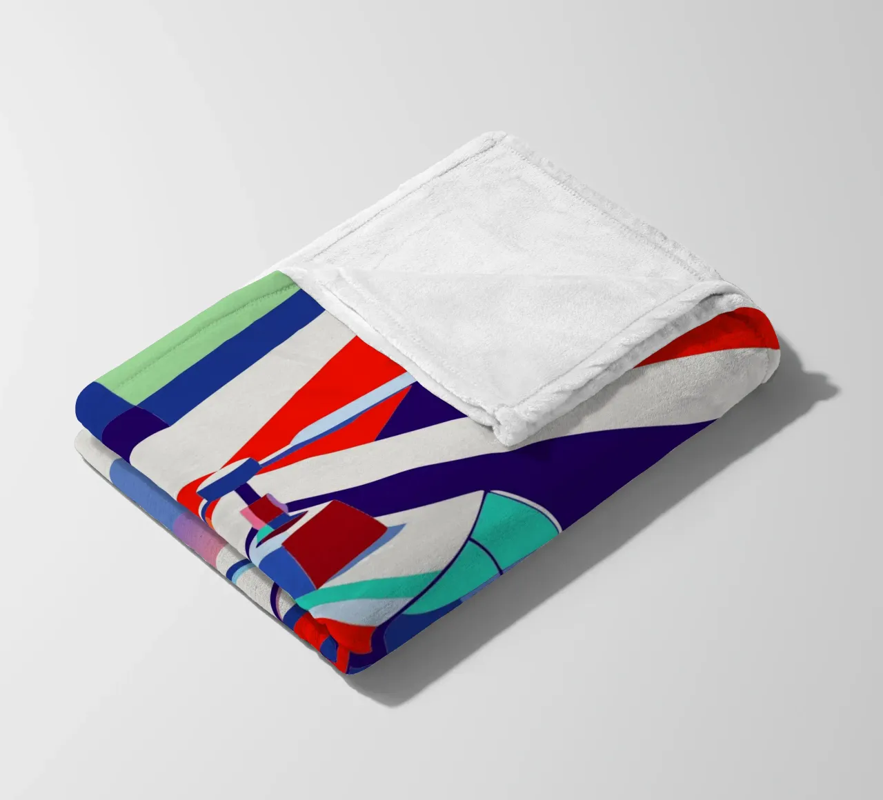 hellicopter vector fleece blanket by Elfath