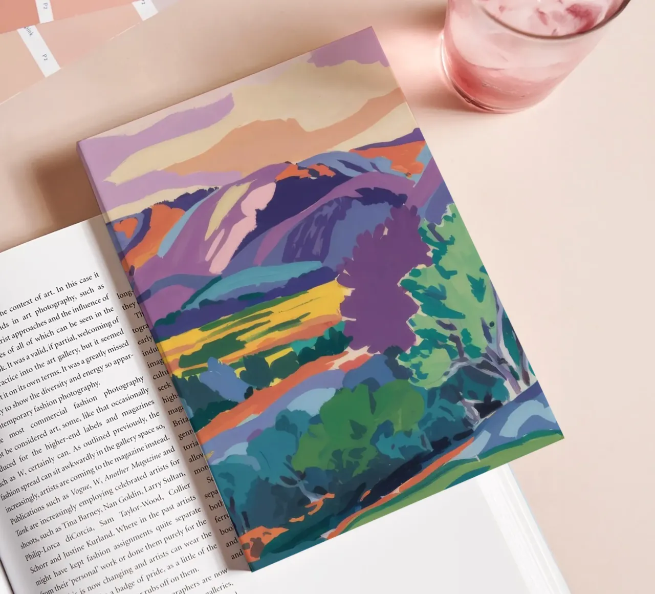 Sunrise Glow Fields notebook by Celestial Harmony