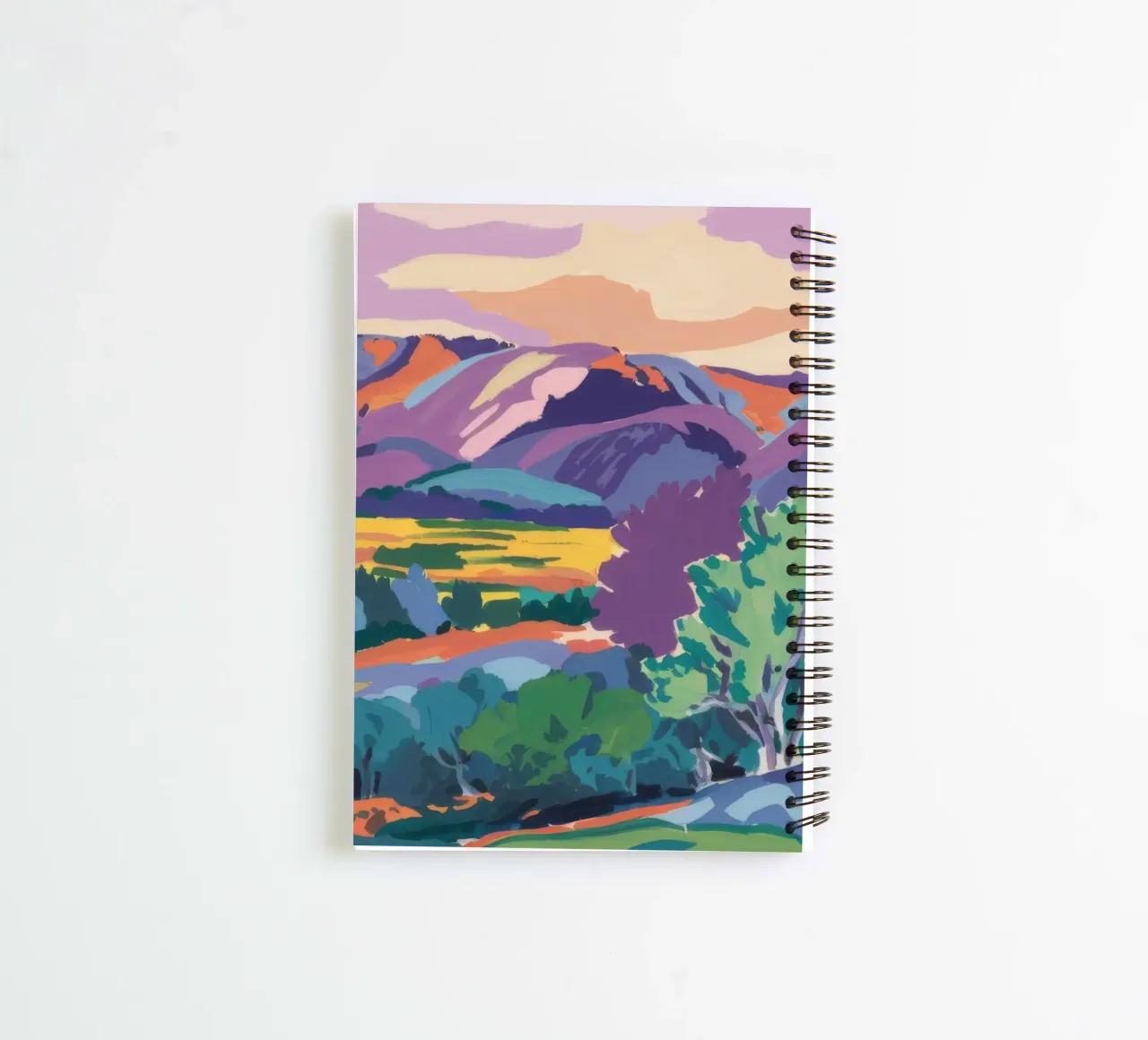 Sunrise Glow Fields spiral notebook by Celestial Harmony