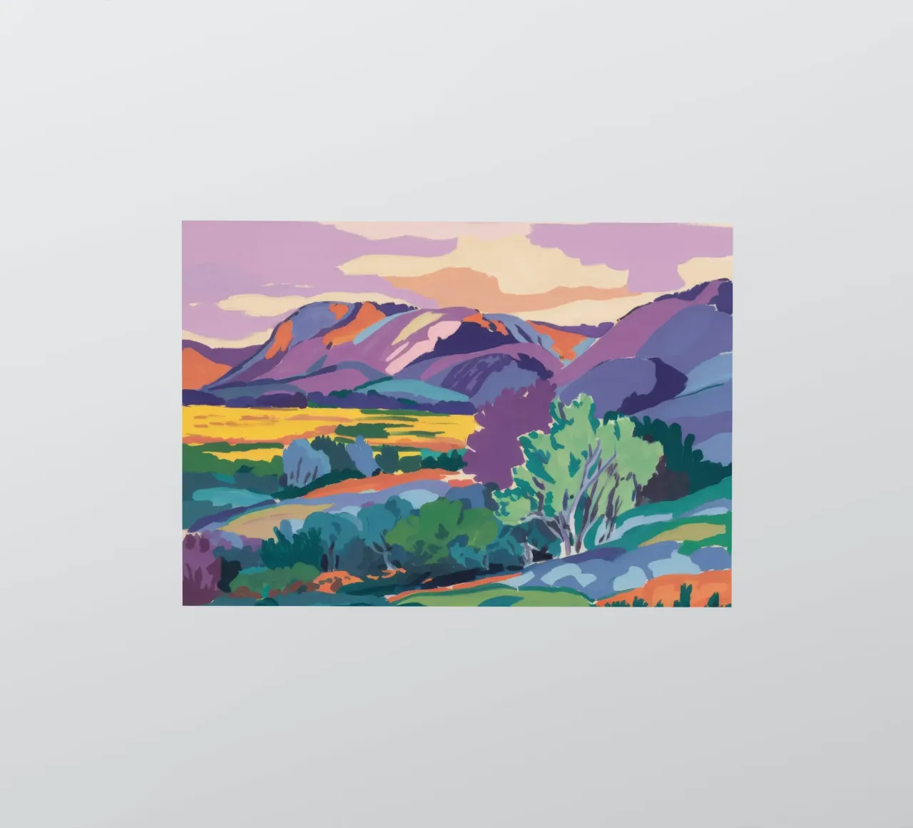 Sunrise Glow Fields sticker by Celestial Harmony