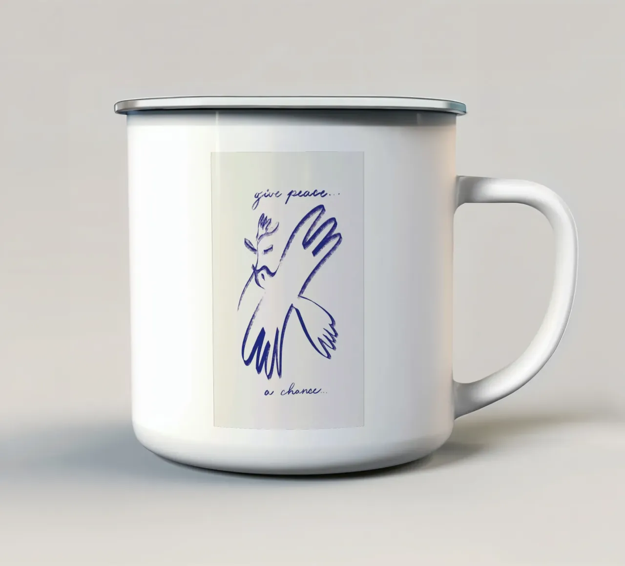 Dove 2 tazza in smalto da Pure